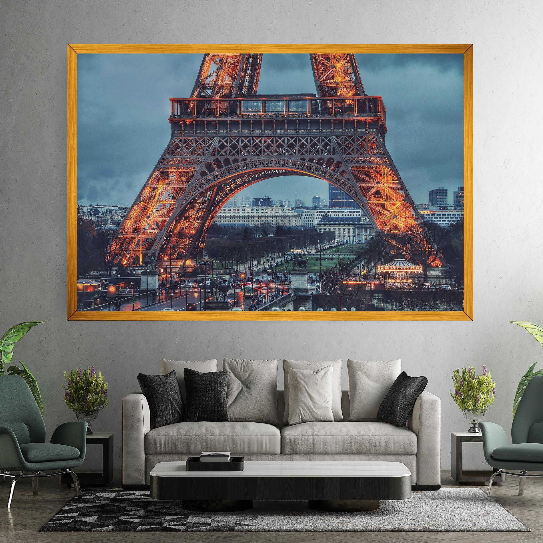 Tablou Canvas Eiffel Tower Lights mockup 7
