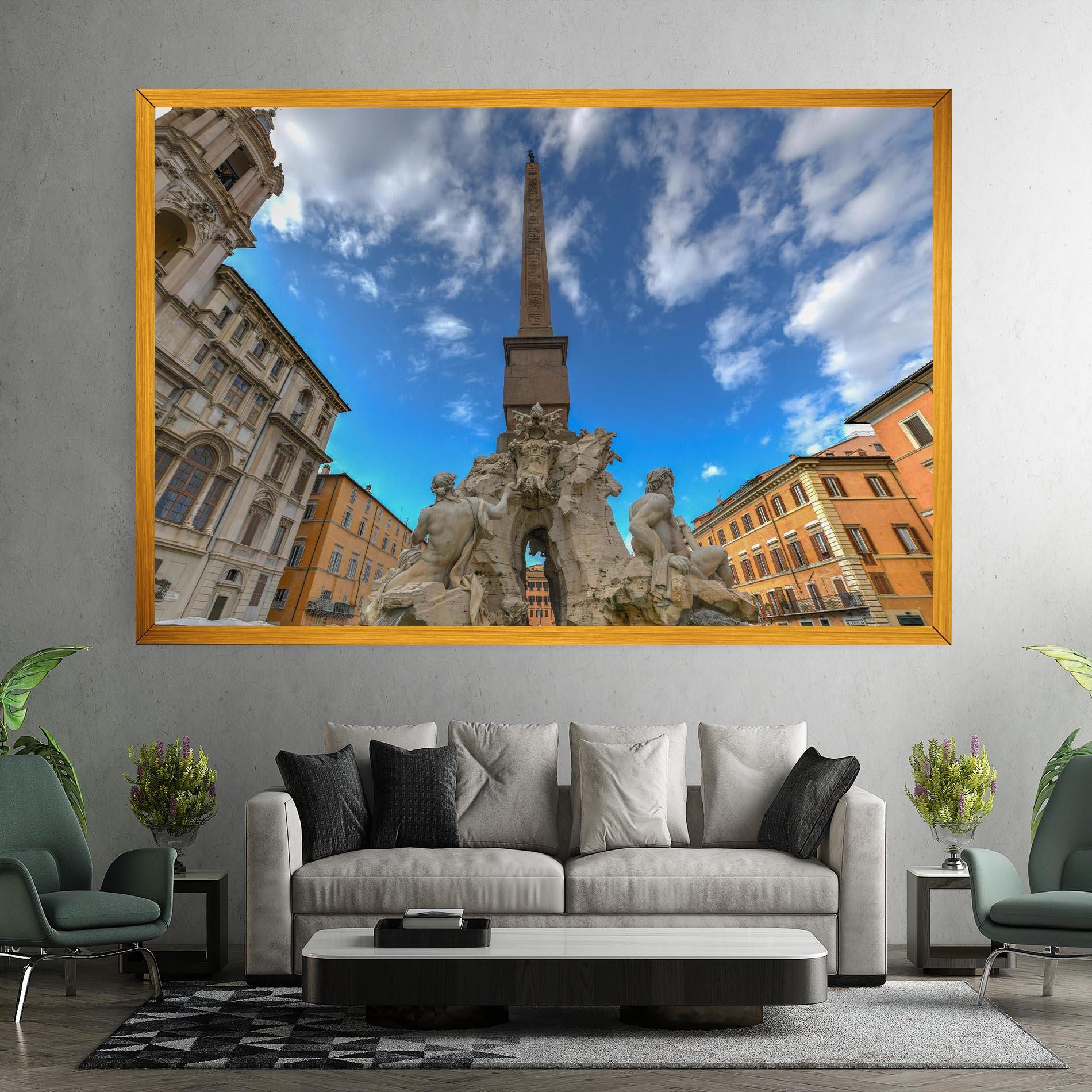 Tablou Canvas Piazza Navona Italy mockup 7