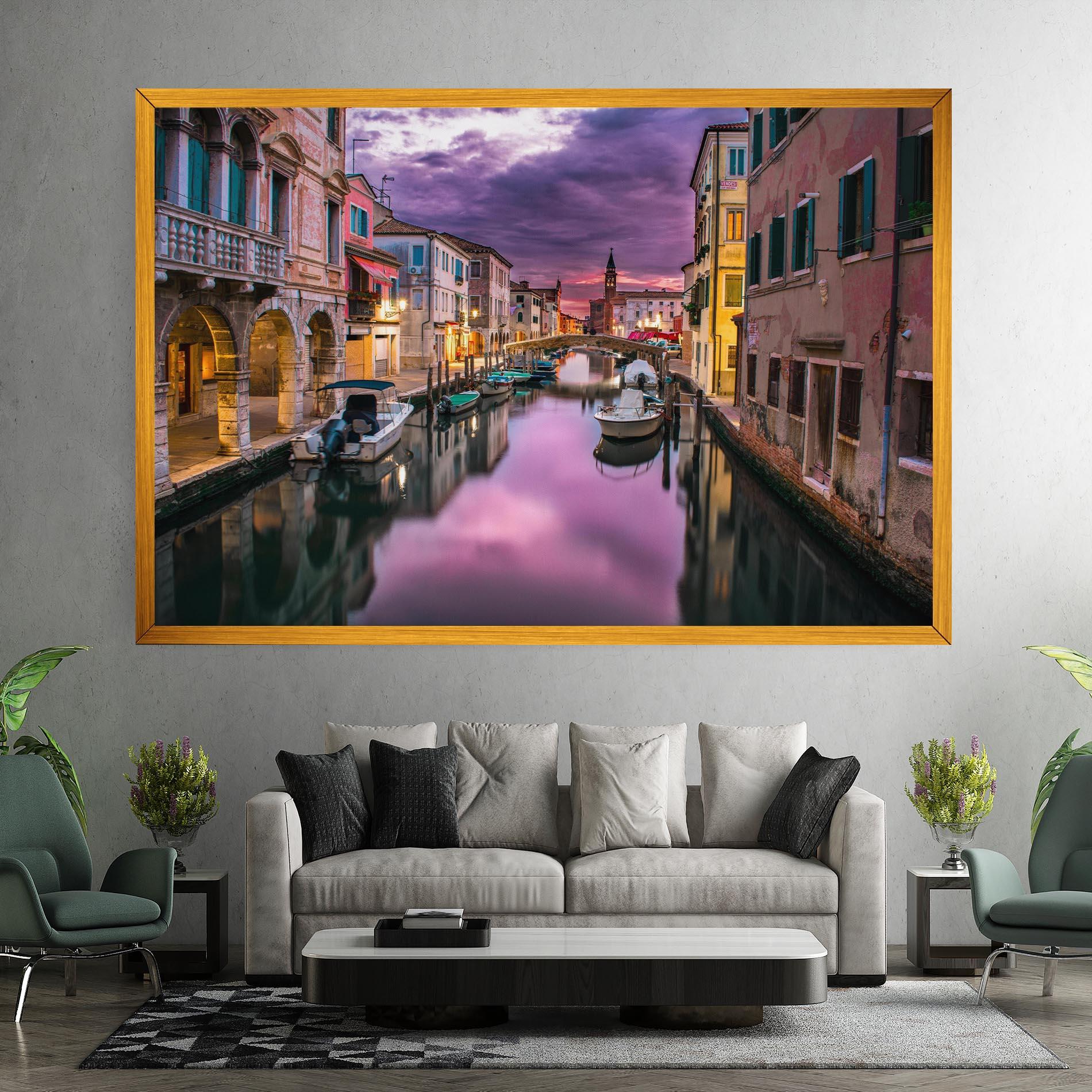 Tablou Canvas Purple Light Venecia mockup 7