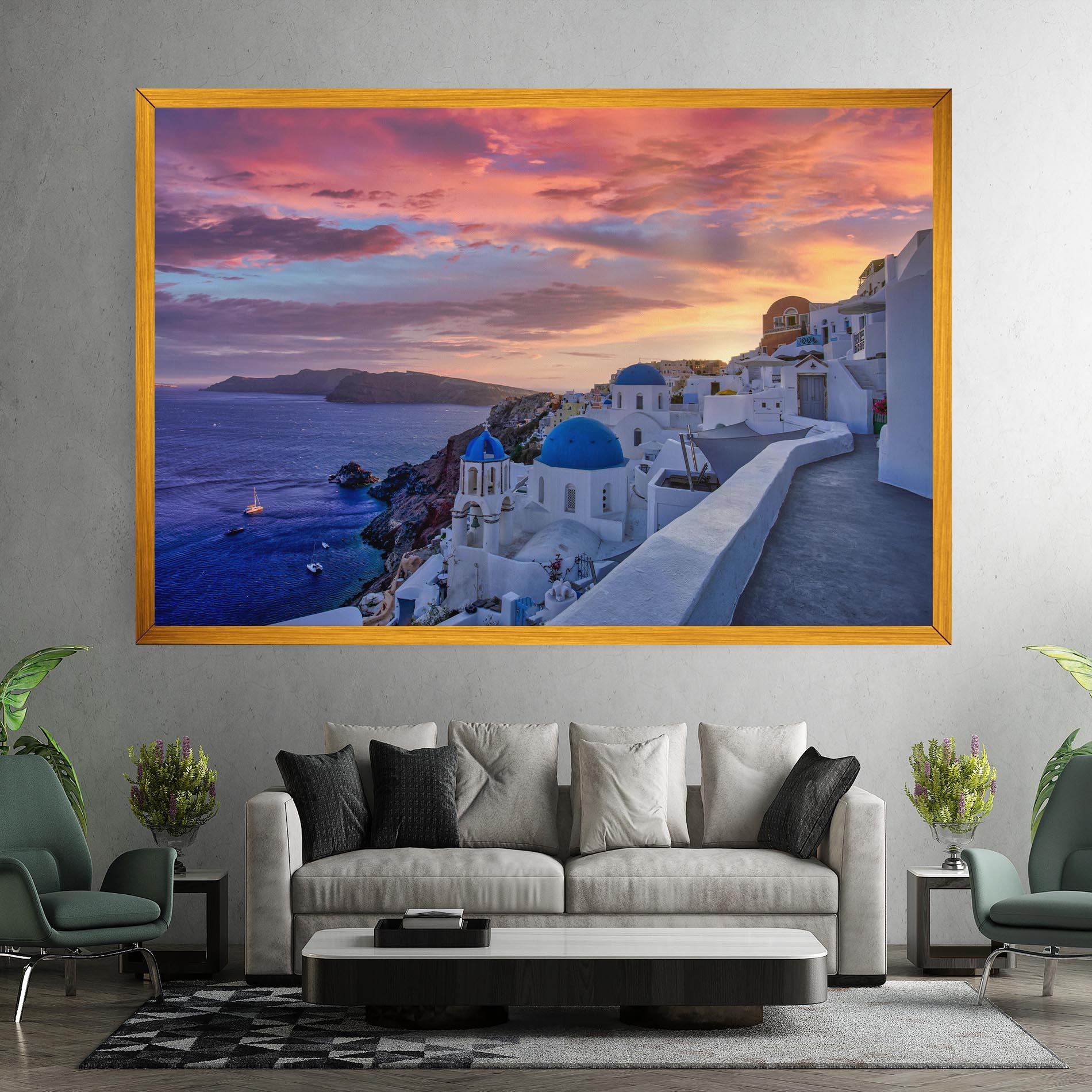Tablou Canvas Santorini View mockup 7