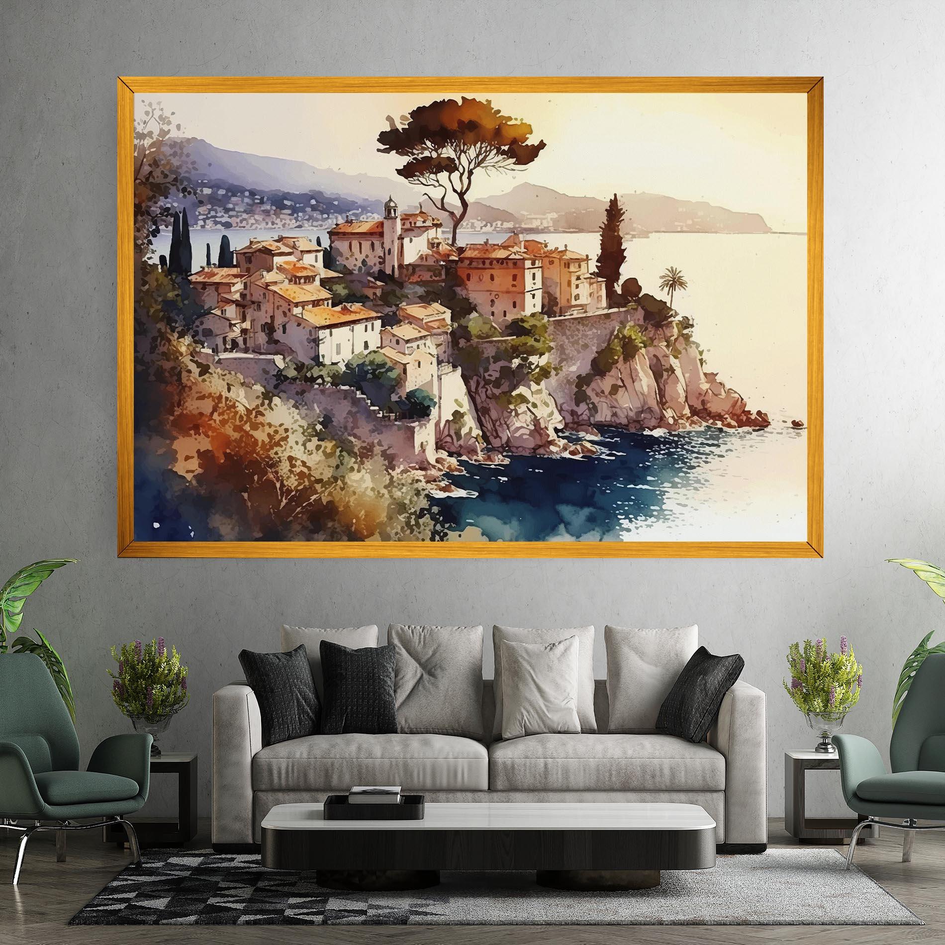 Tablou Canvas Stunning View Painting mockup 7