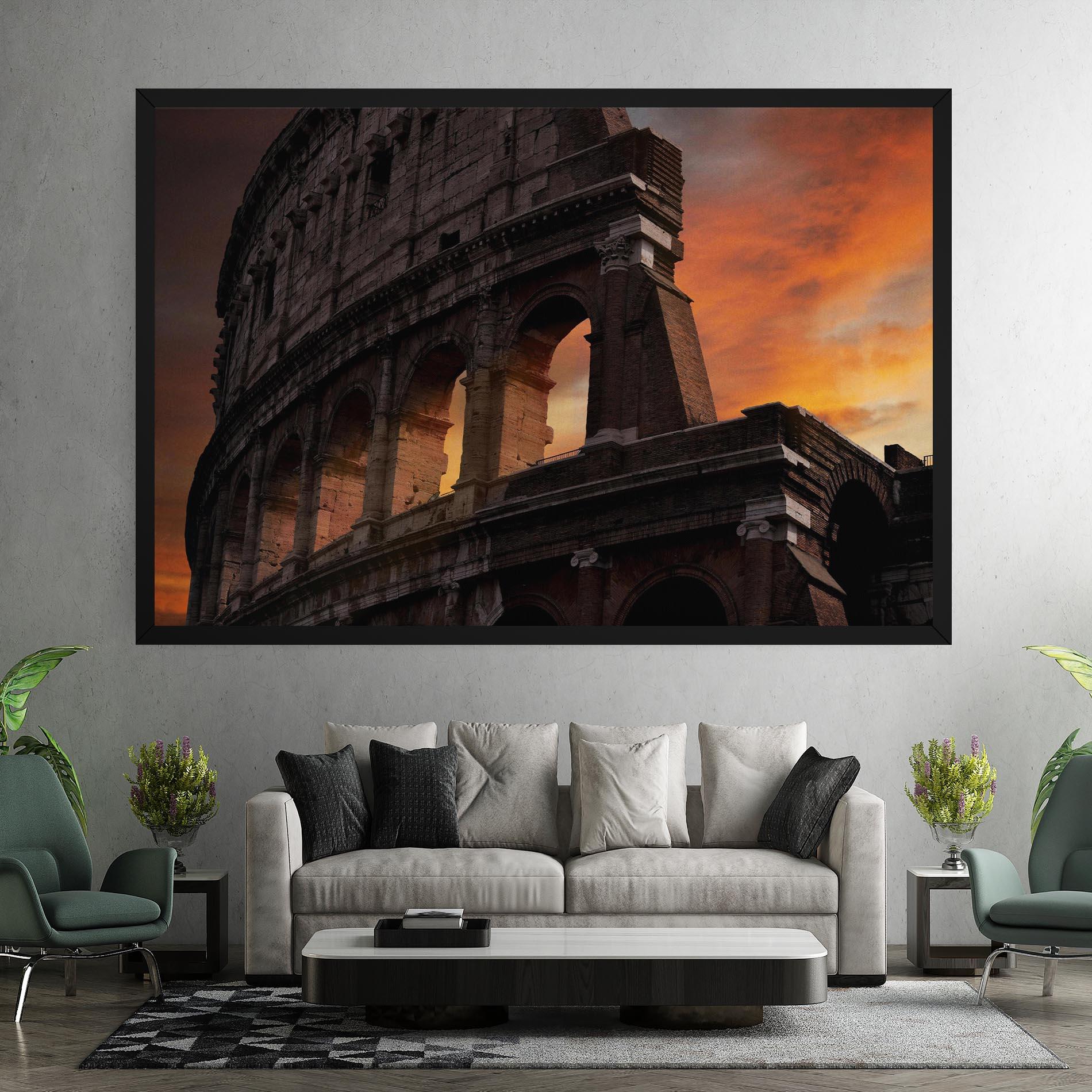 Tablou Canvas Colosseum Sunset mockup 7