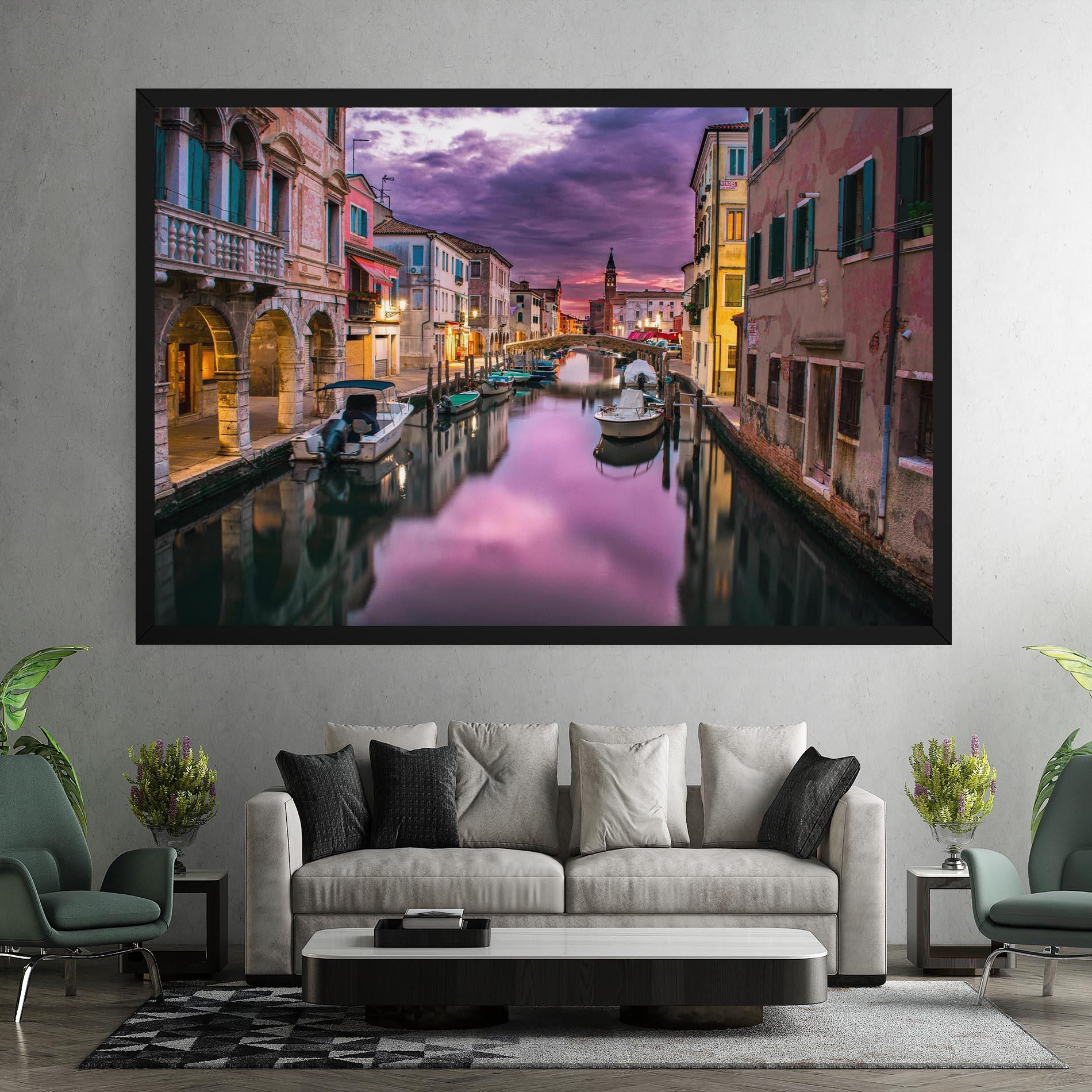 Tablou Canvas Purple Light Venecia mockup 7