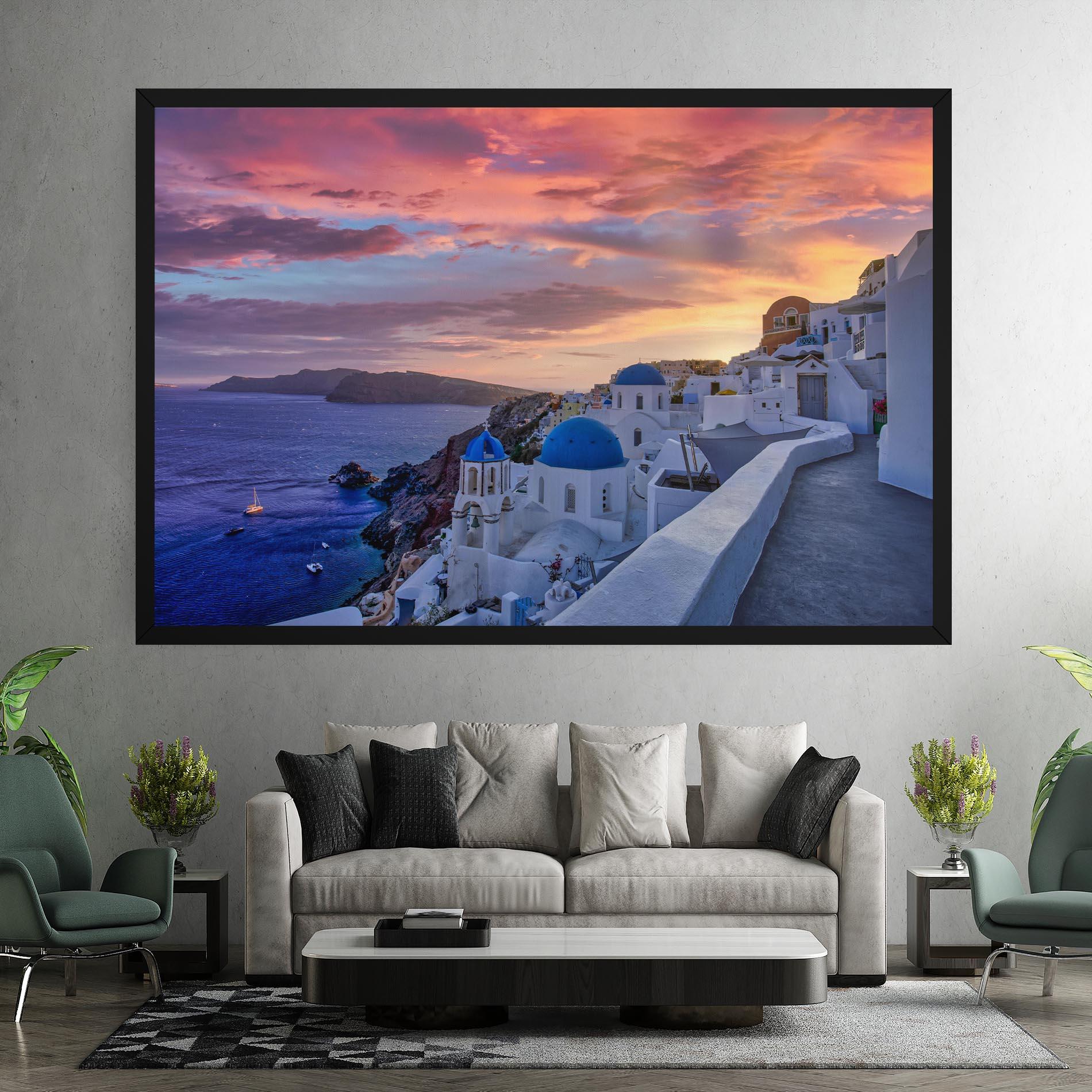 Tablou Canvas Santorini View mockup 7