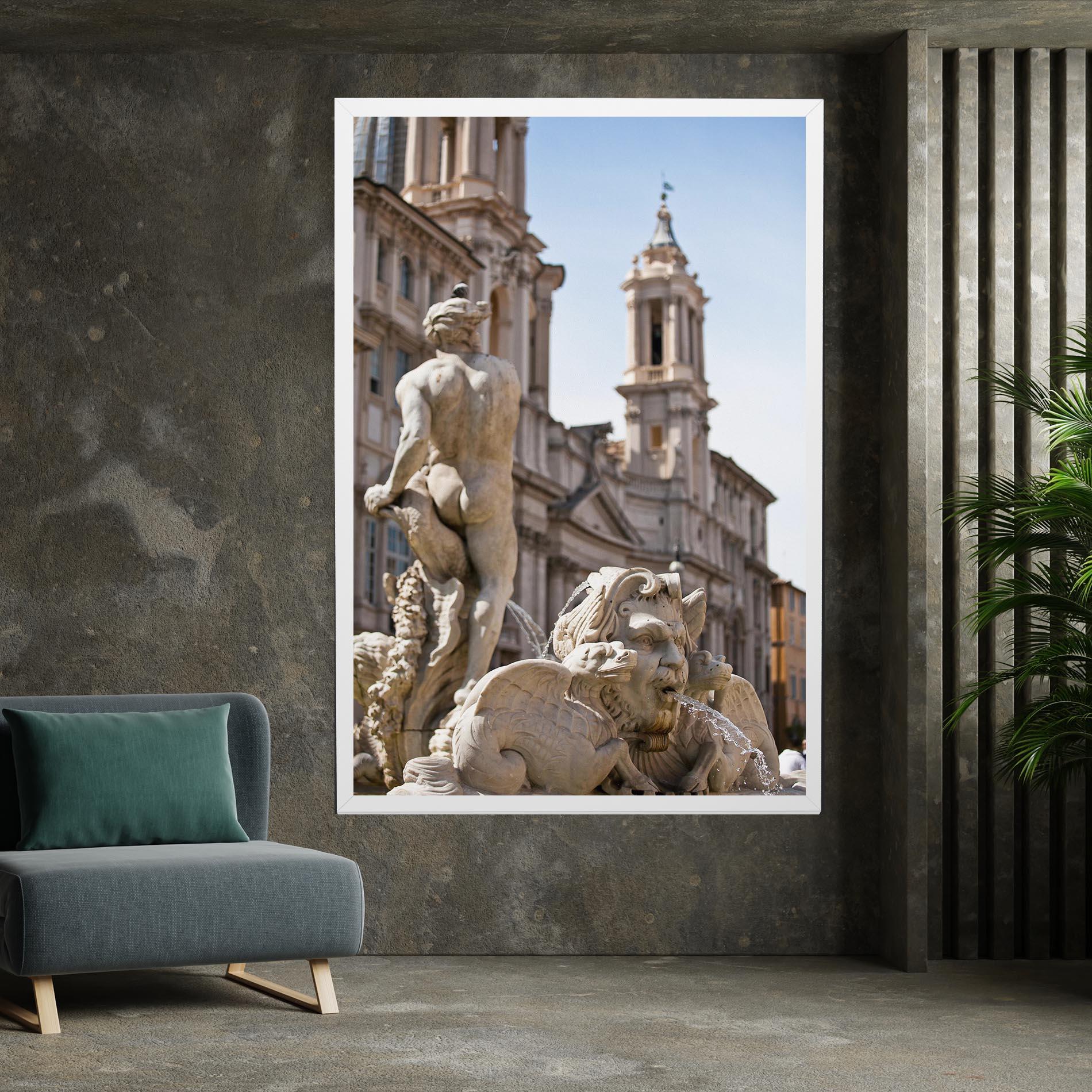 Tablou Canvas Baroque Statue Italy mockup 7