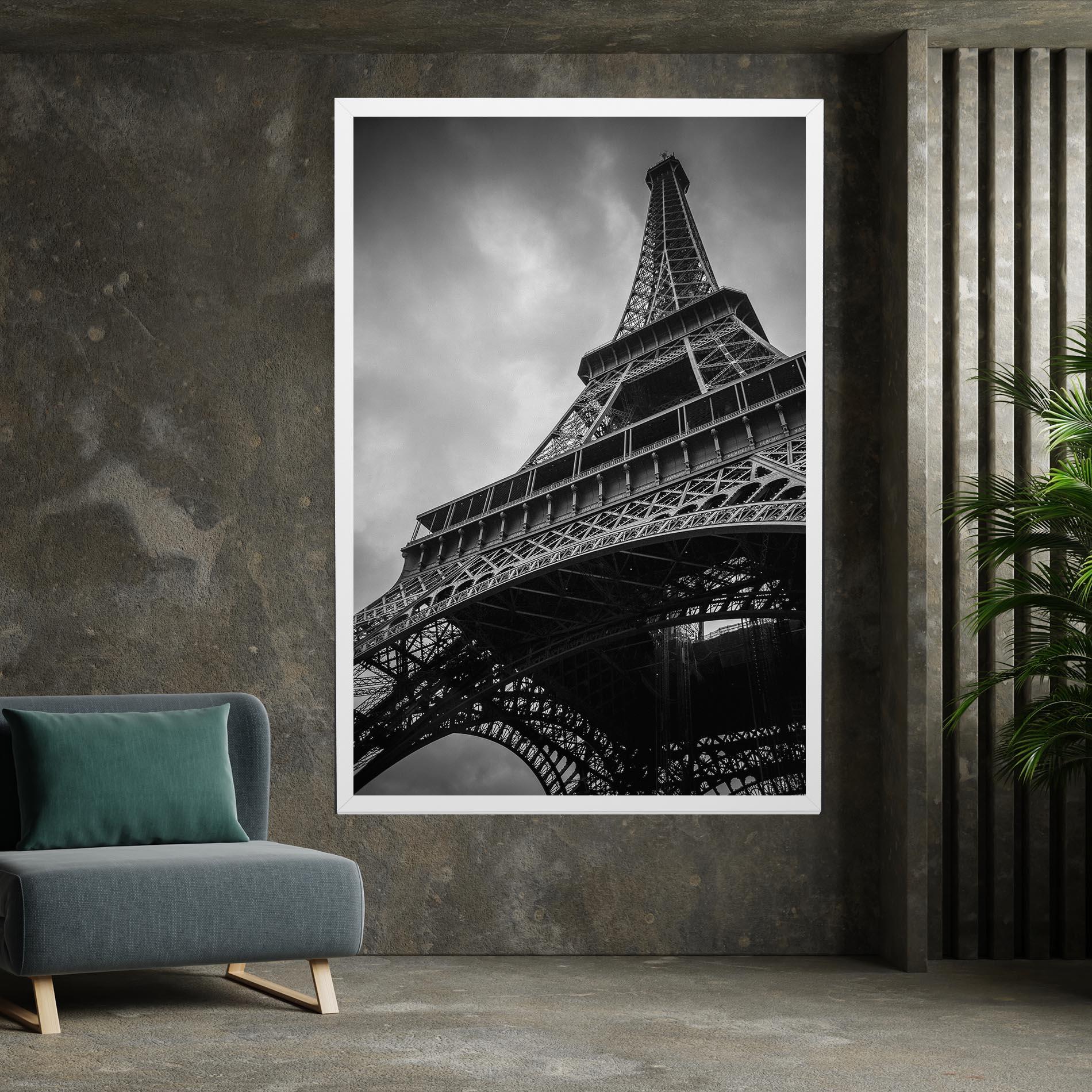 Tablou Canvas Eiffel Grey Tower mockup 7