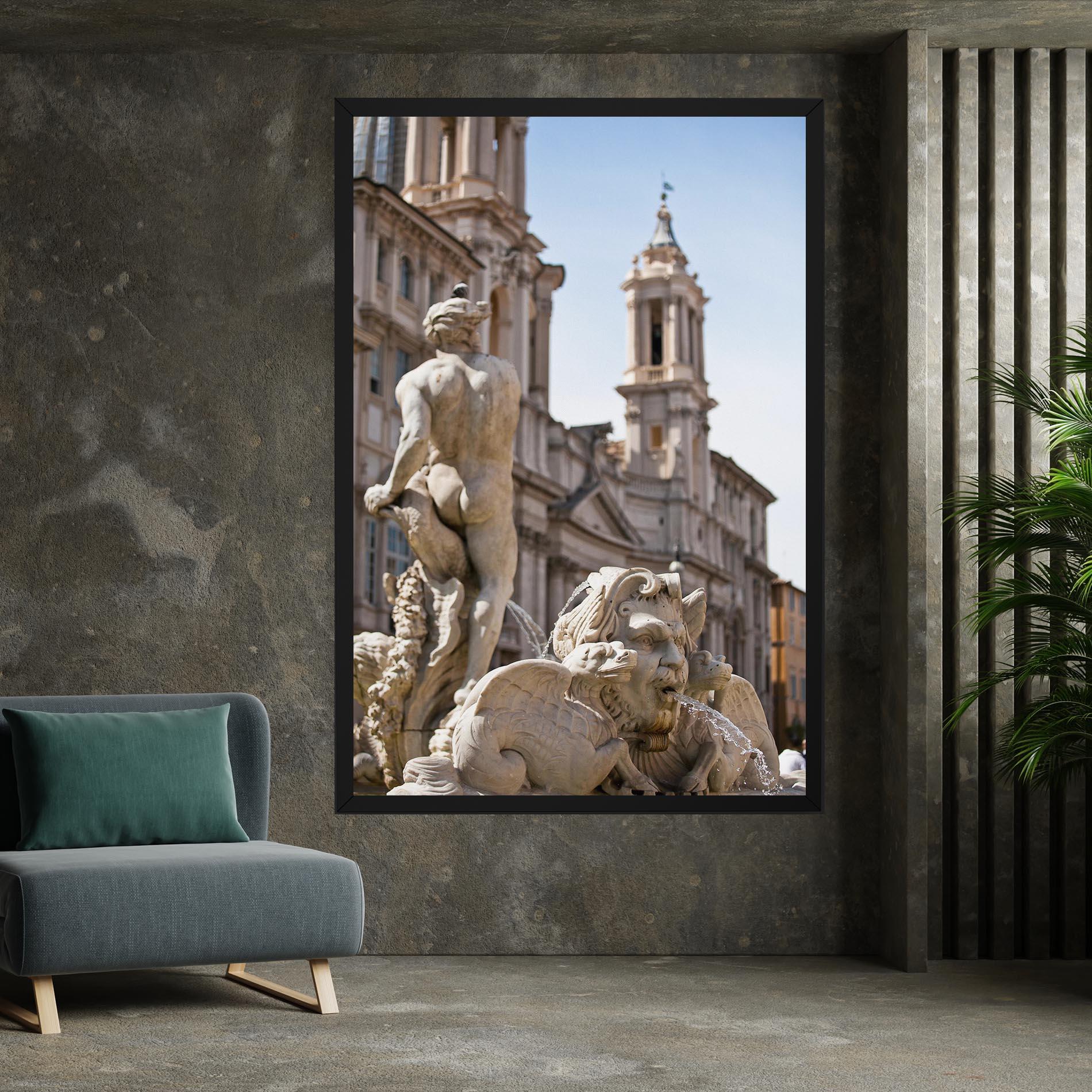 Tablou Canvas Baroque Statue Italy mockup 7