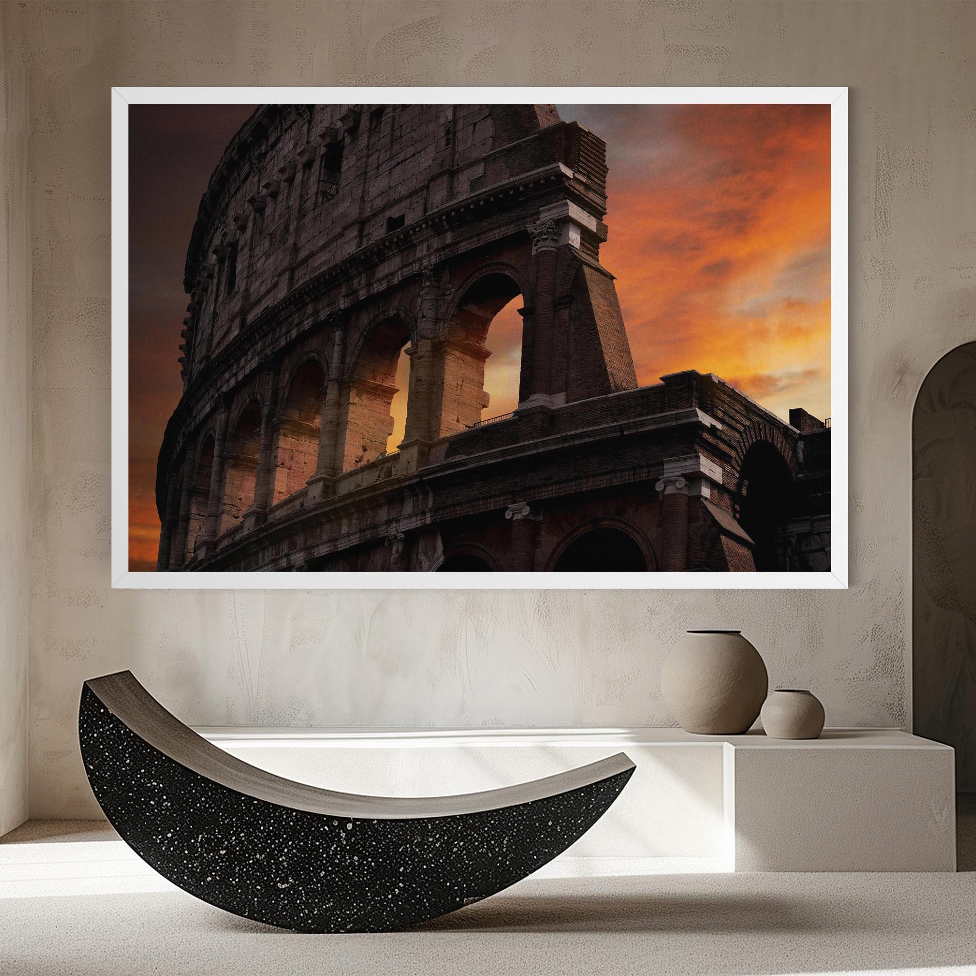Tablou Canvas Colosseum Sunset mockup 8