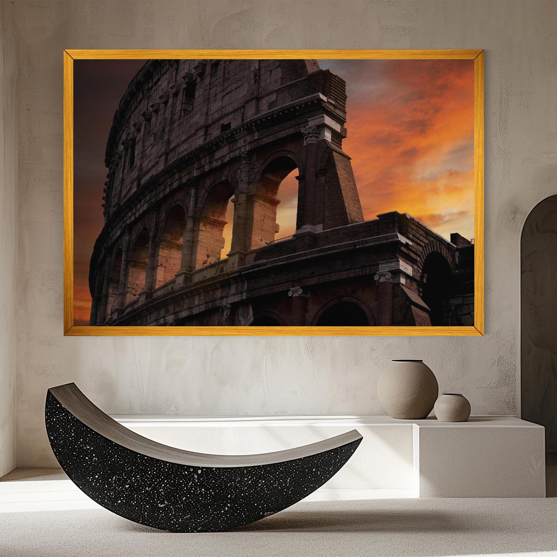 Tablou Canvas Colosseum Sunset mockup 8