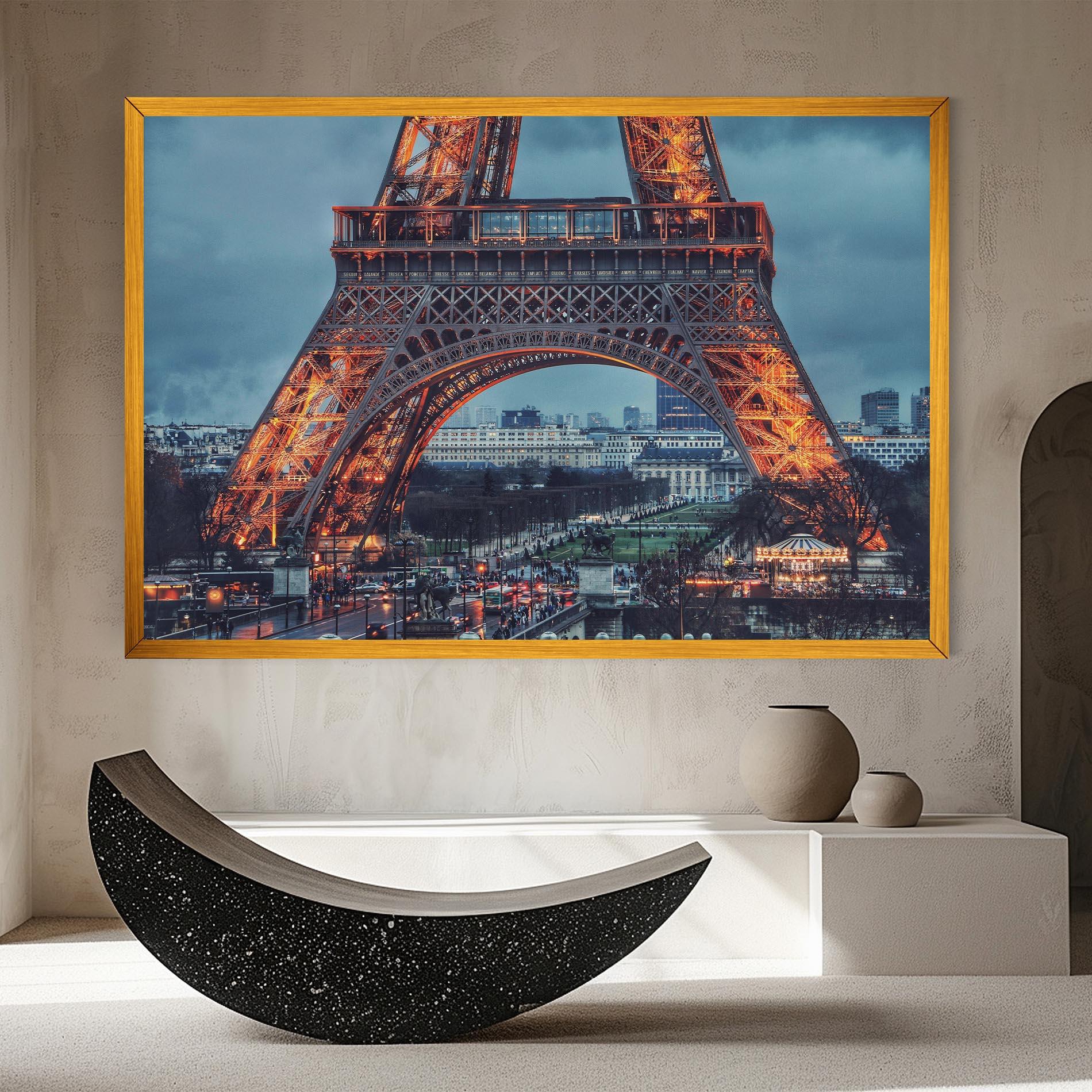 Tablou Canvas Eiffel Tower Lights mockup 8