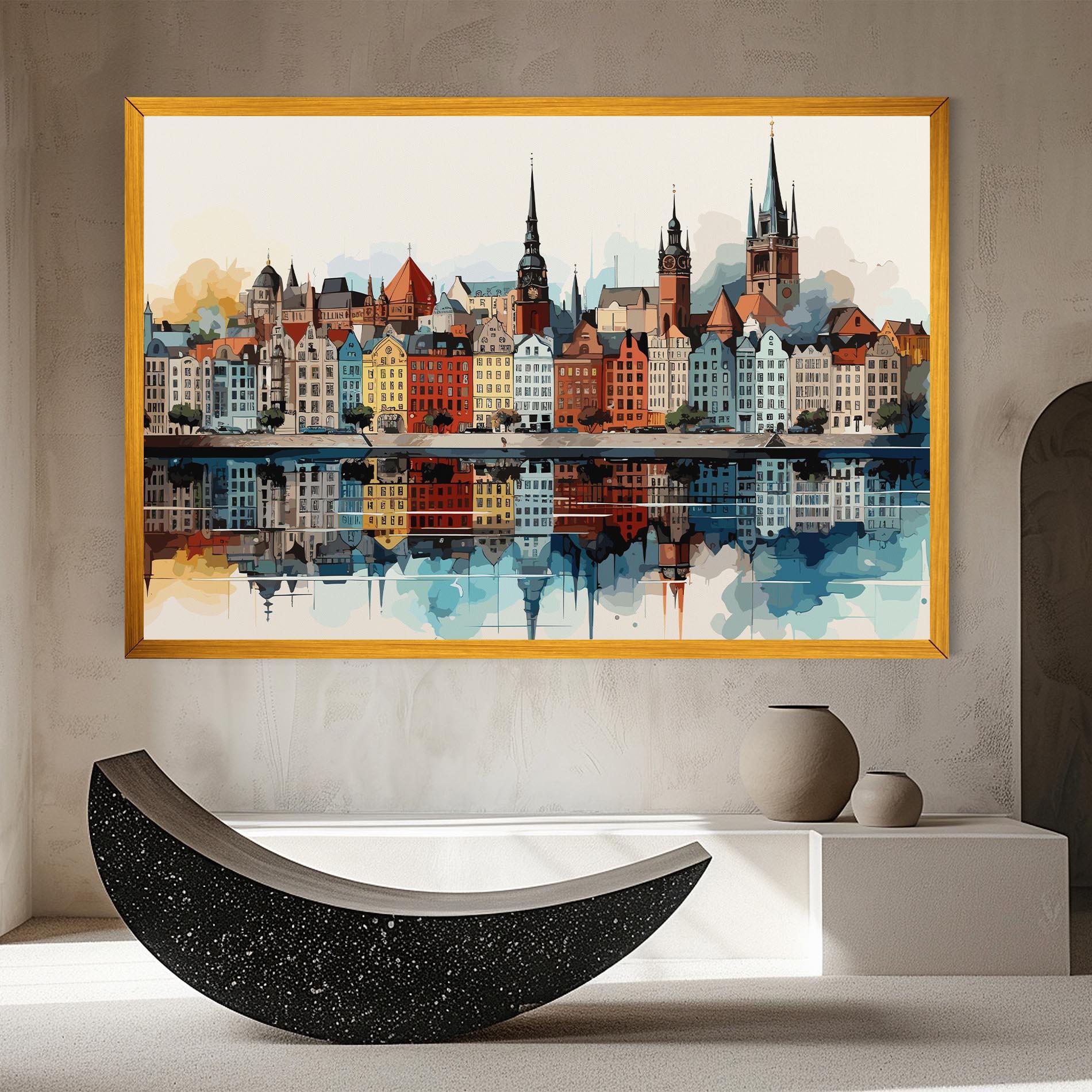 Tablou Canvas German Buildings mockup 8