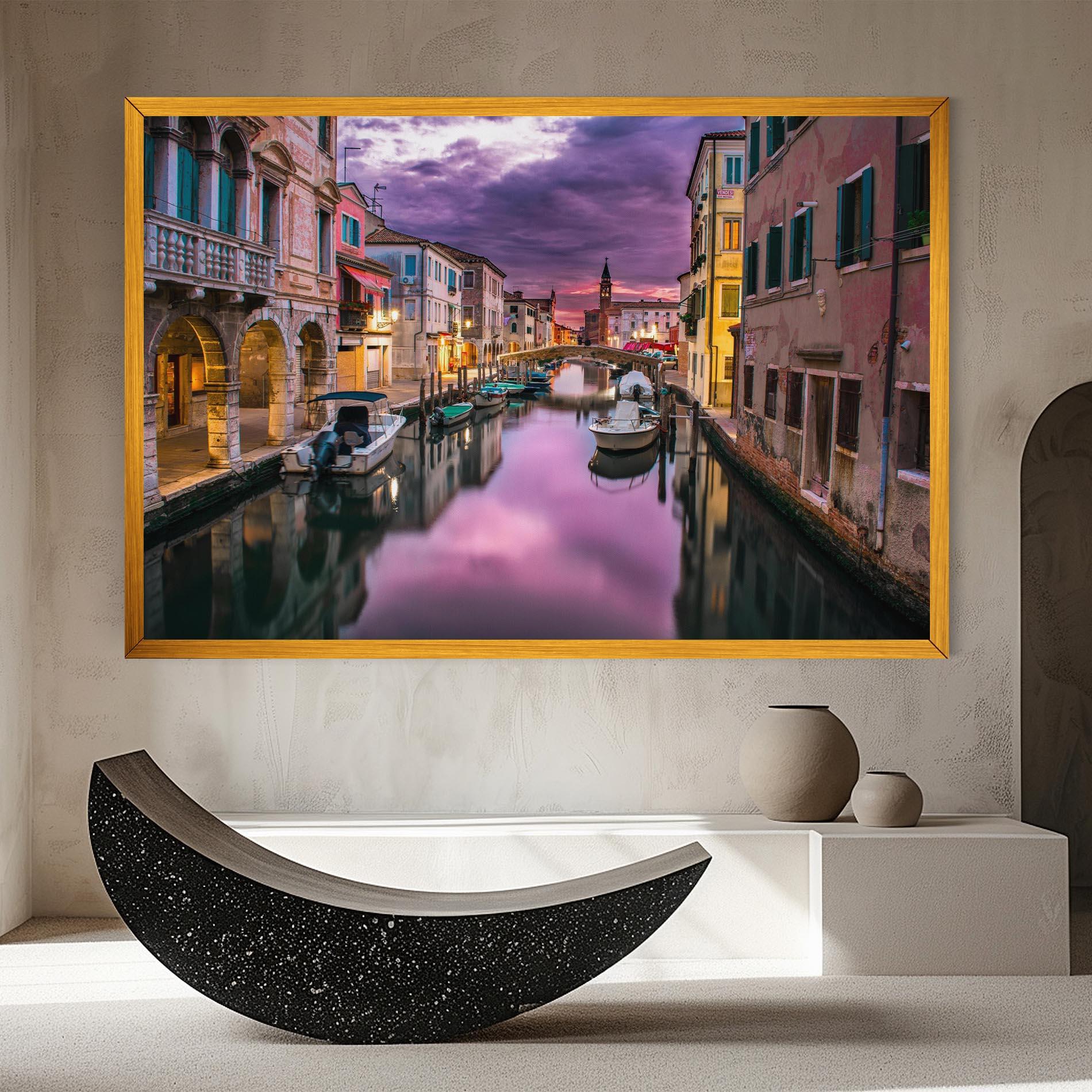 Tablou Canvas Purple Light Venecia mockup 8