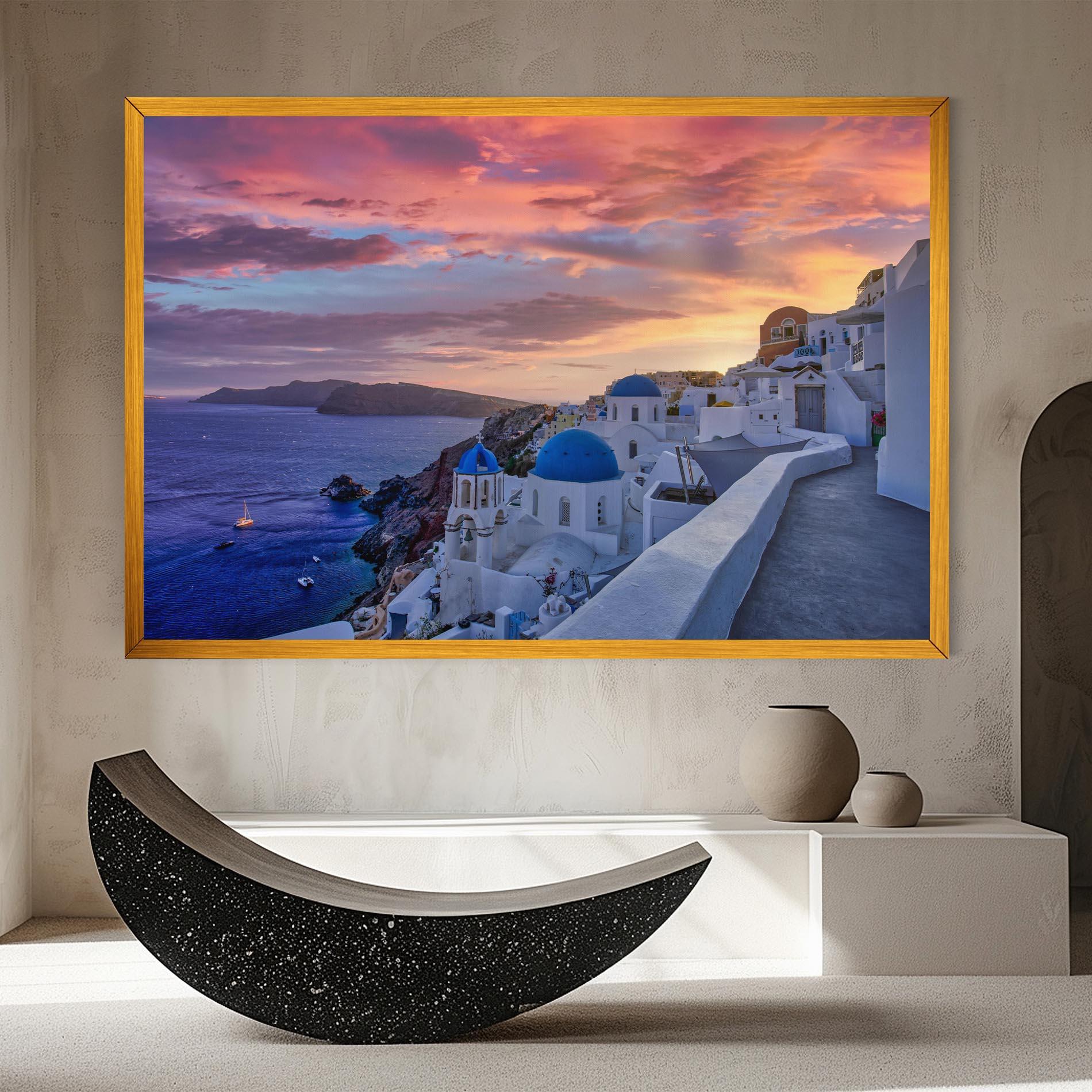 Tablou Canvas Santorini View mockup 8