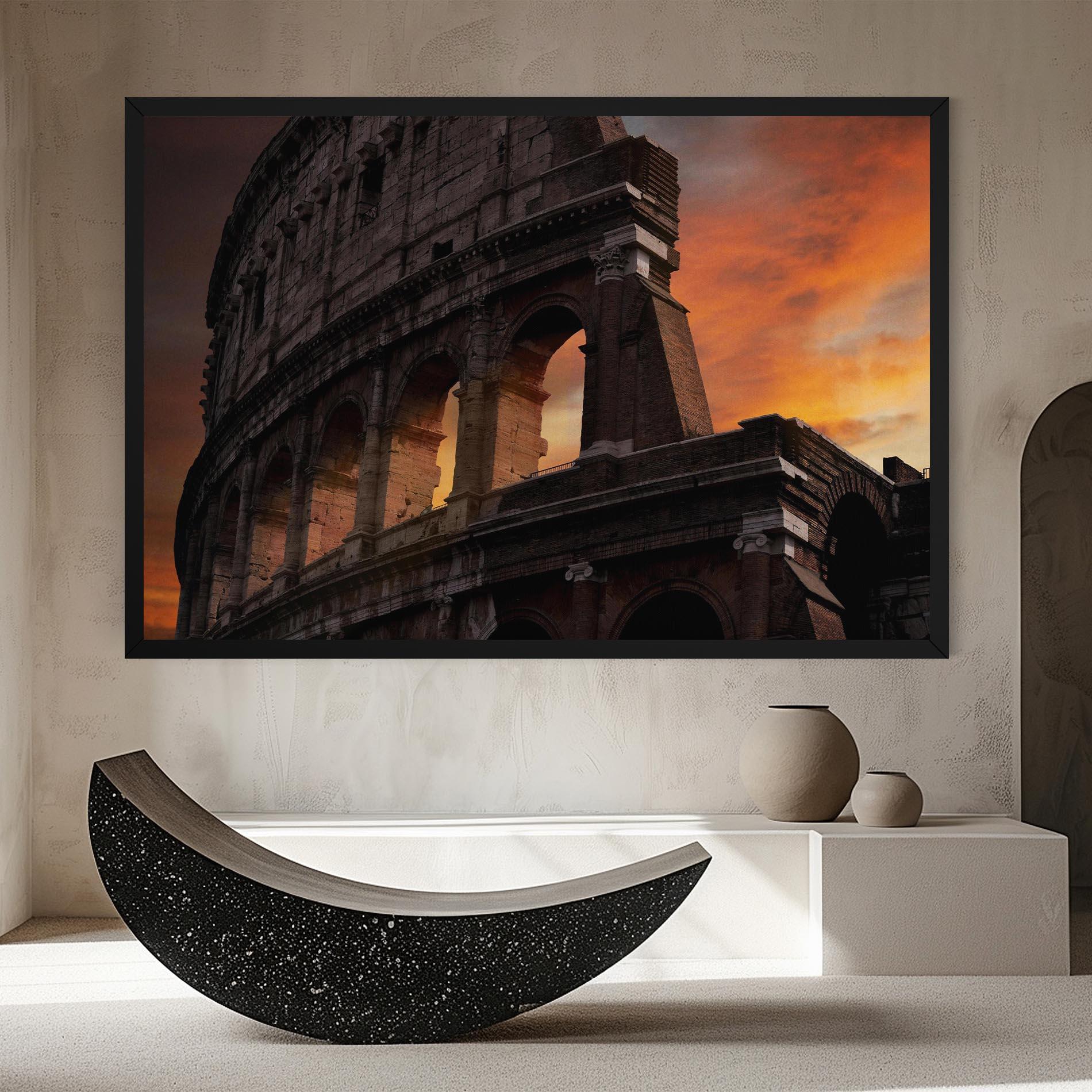 Tablou Canvas Colosseum Sunset mockup 8