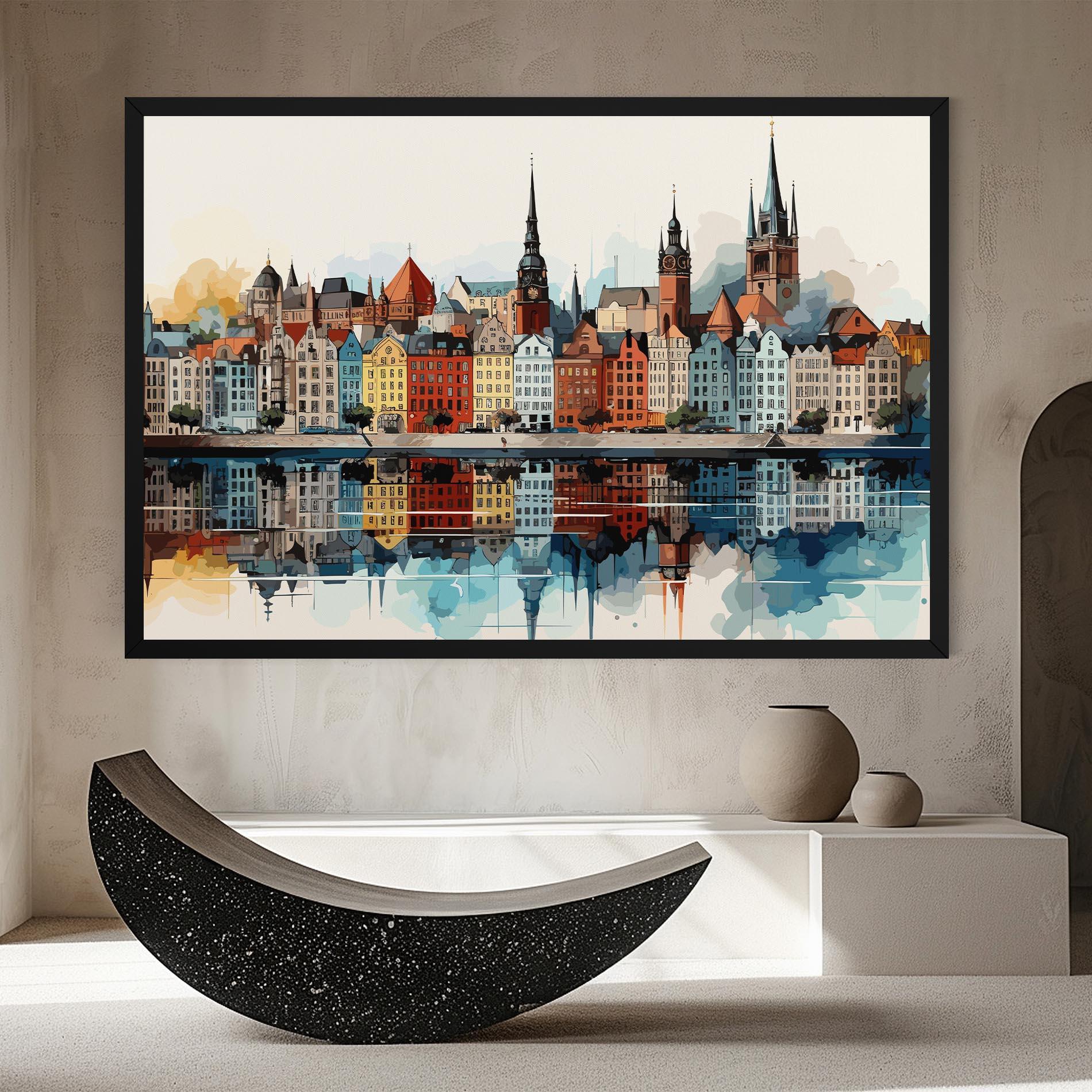 Tablou Canvas German Buildings mockup 8