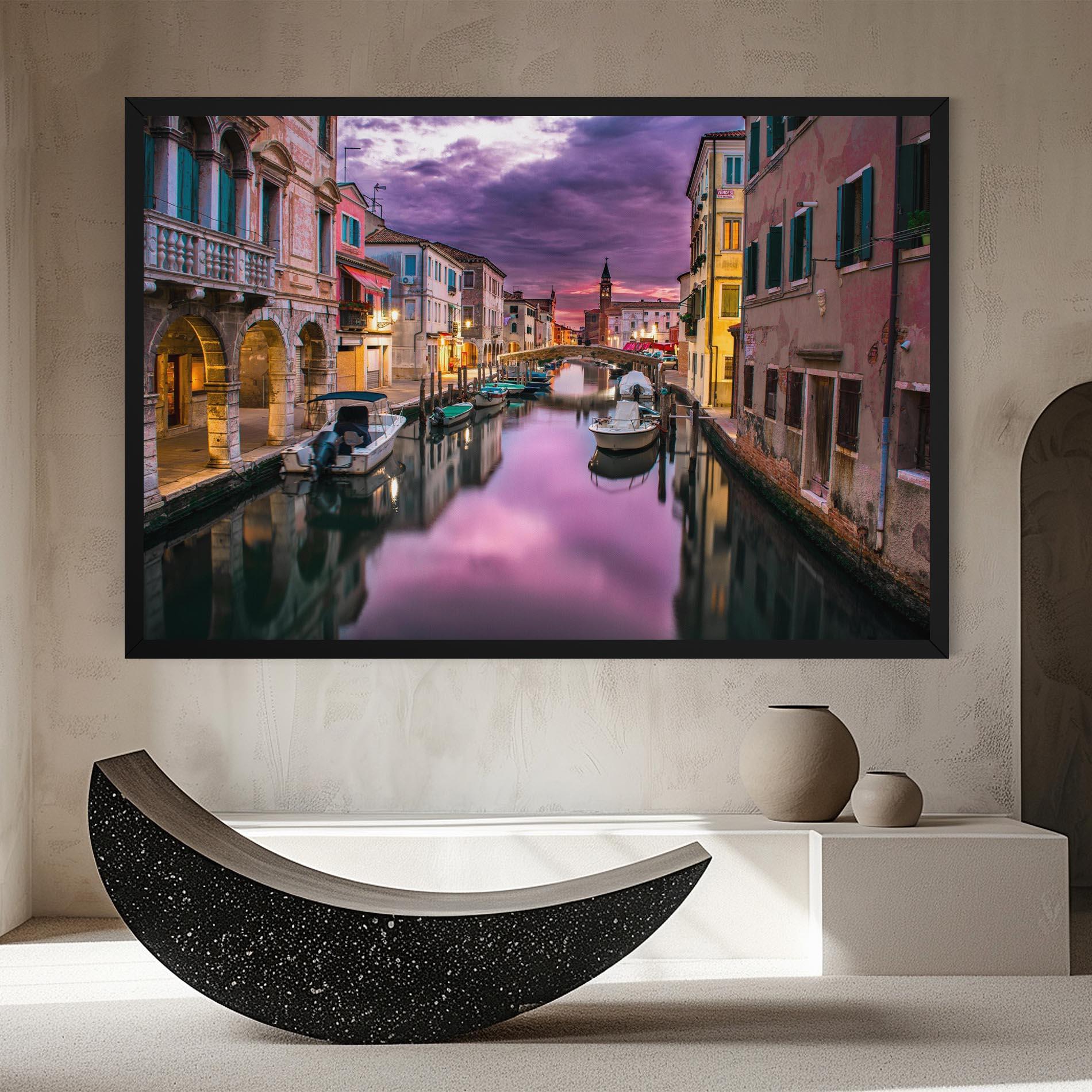 Tablou Canvas Purple Light Venecia mockup 8