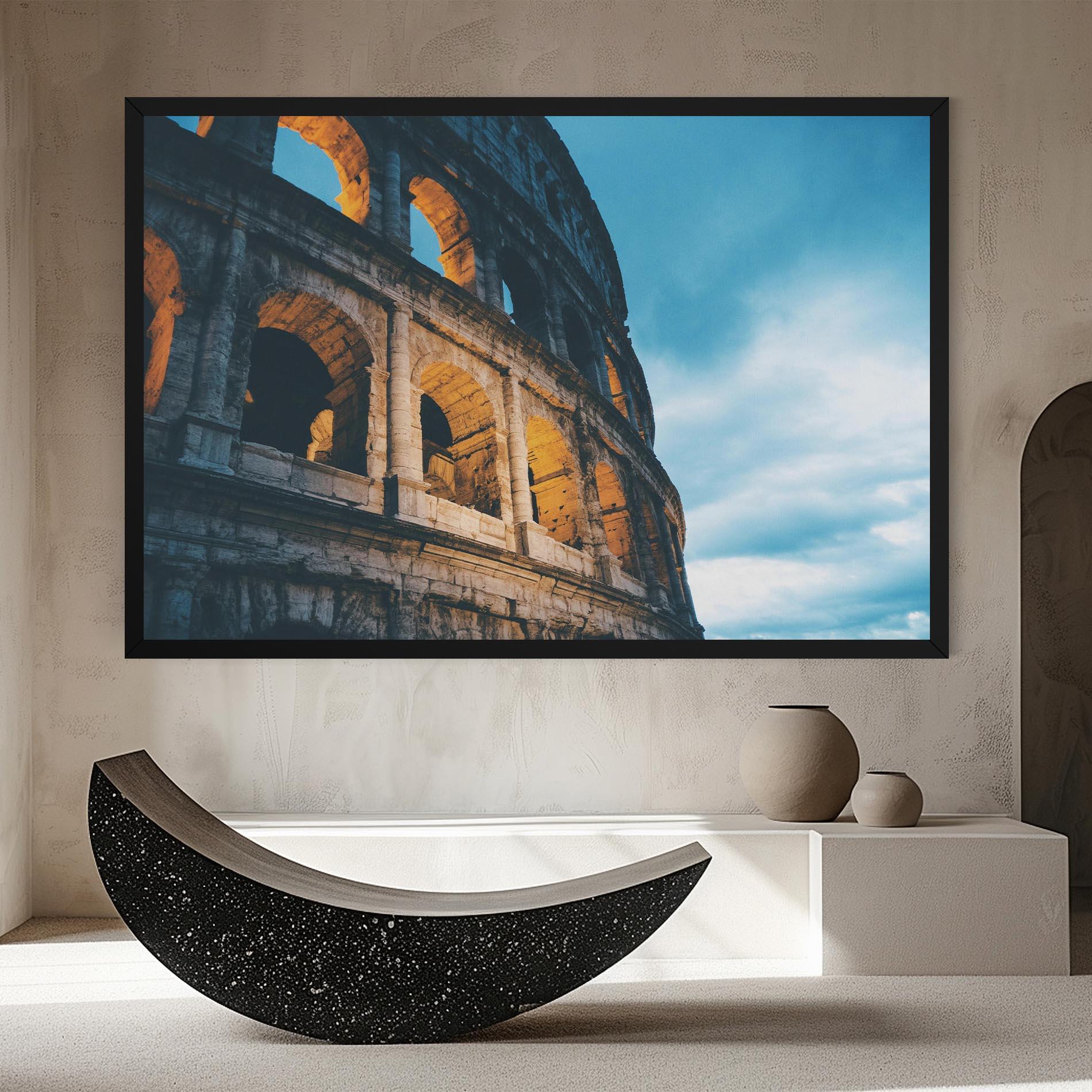 Tablou Canvas Shadow Colosseum mockup 8