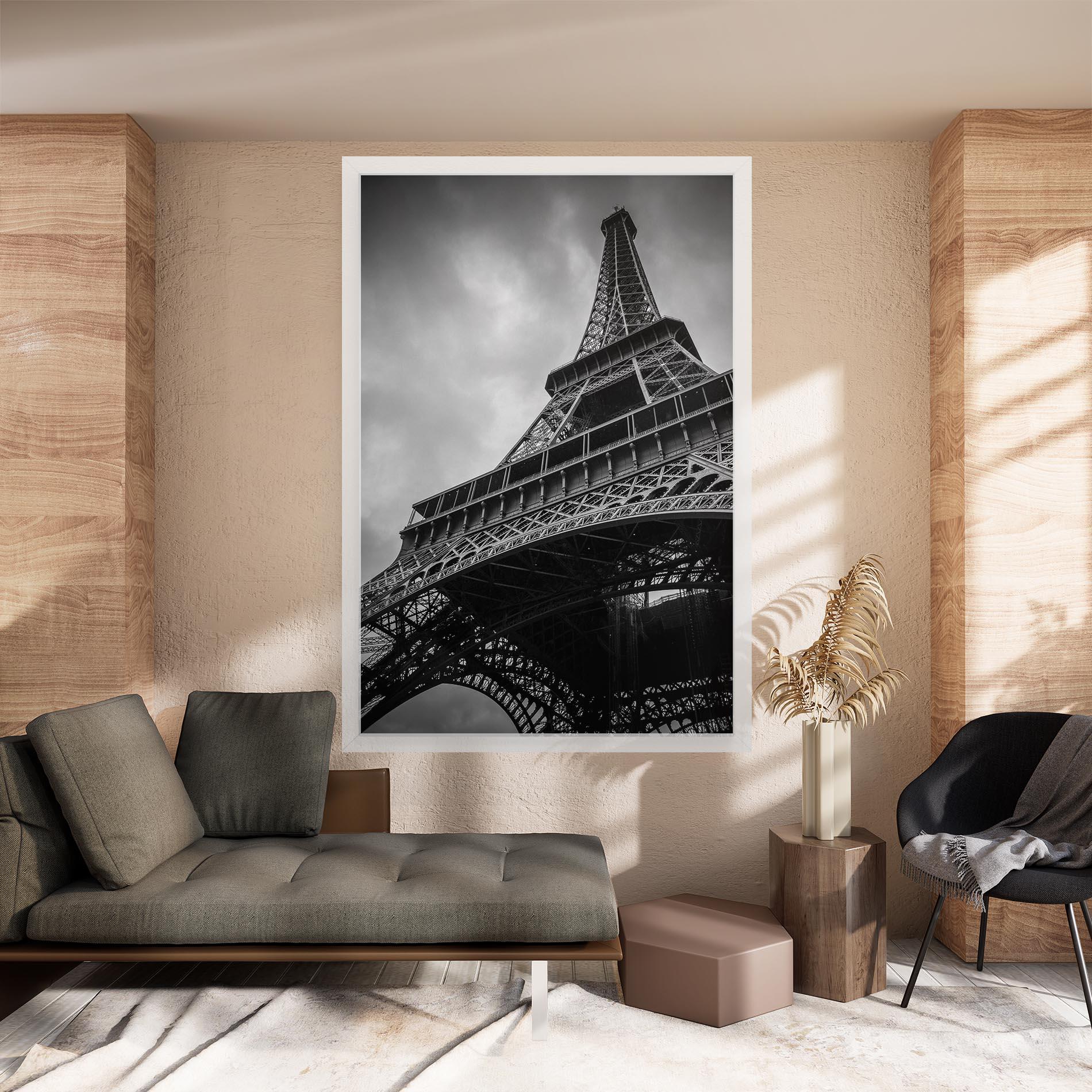 Tablou Canvas Eiffel Grey Tower mockup 8