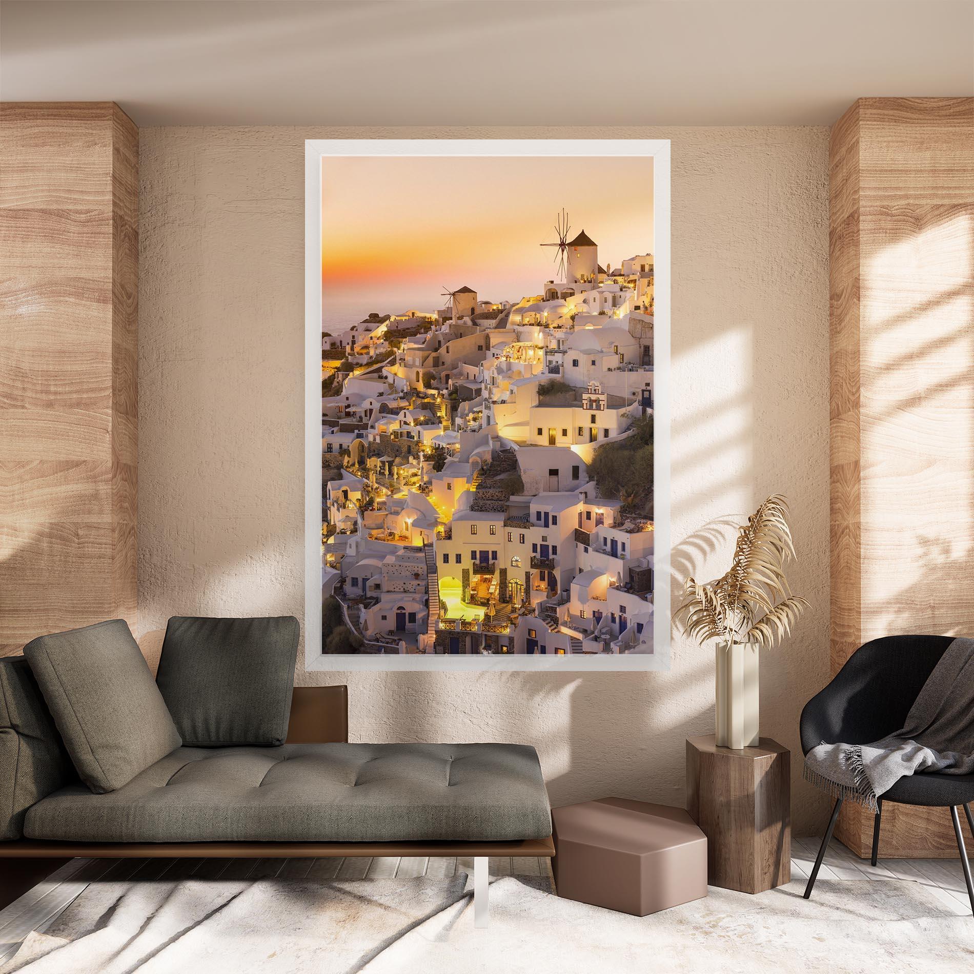 Tablou Canvas Santorini Greece mockup 8