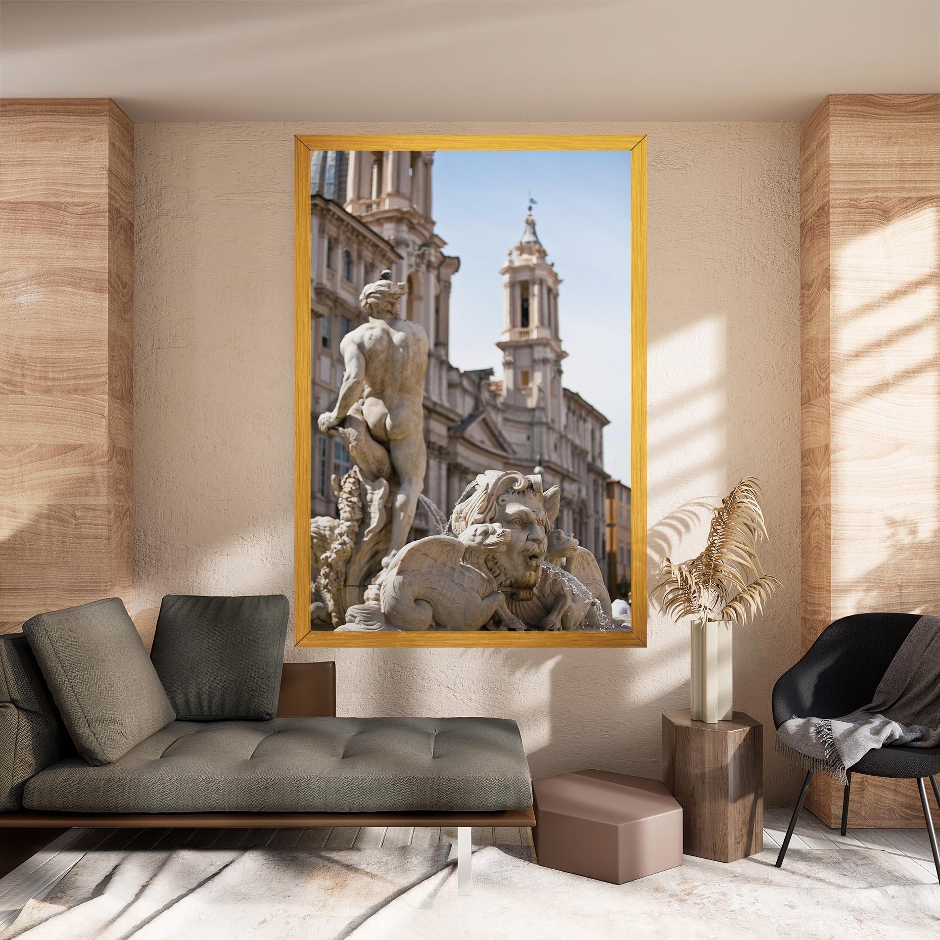Tablou Canvas Baroque Statue Italy mockup 8