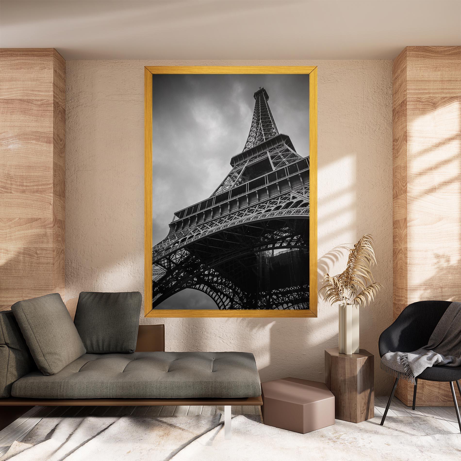 Tablou Canvas Eiffel Grey Tower mockup 8