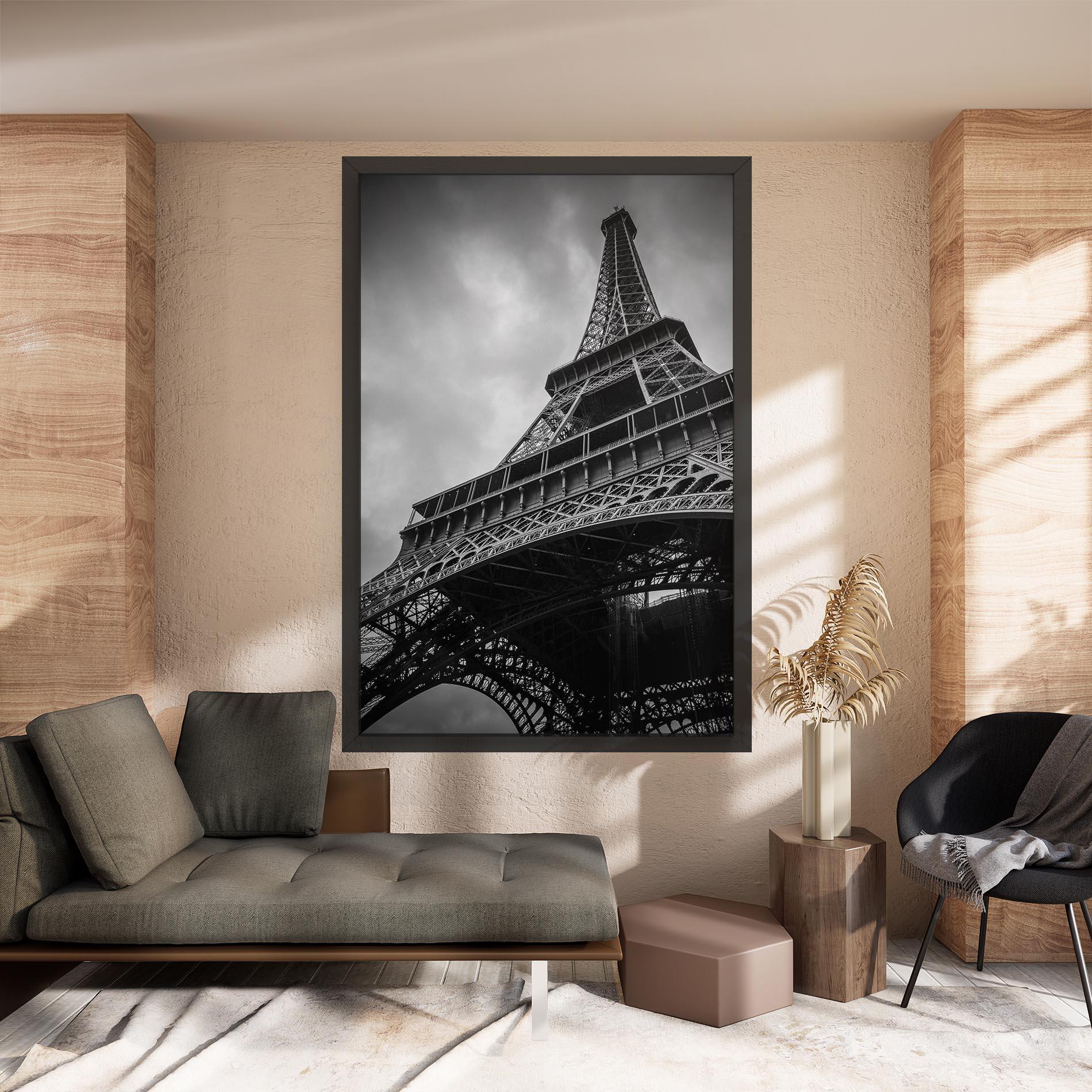 Tablou Canvas Eiffel Grey Tower mockup 8
