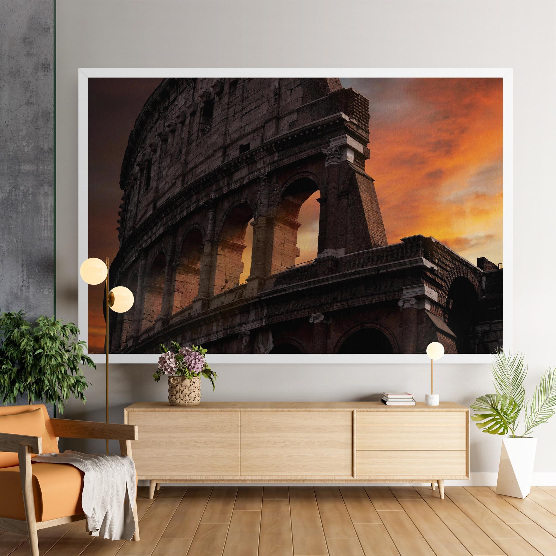 Tablou Canvas Colosseum Sunset mockup 9