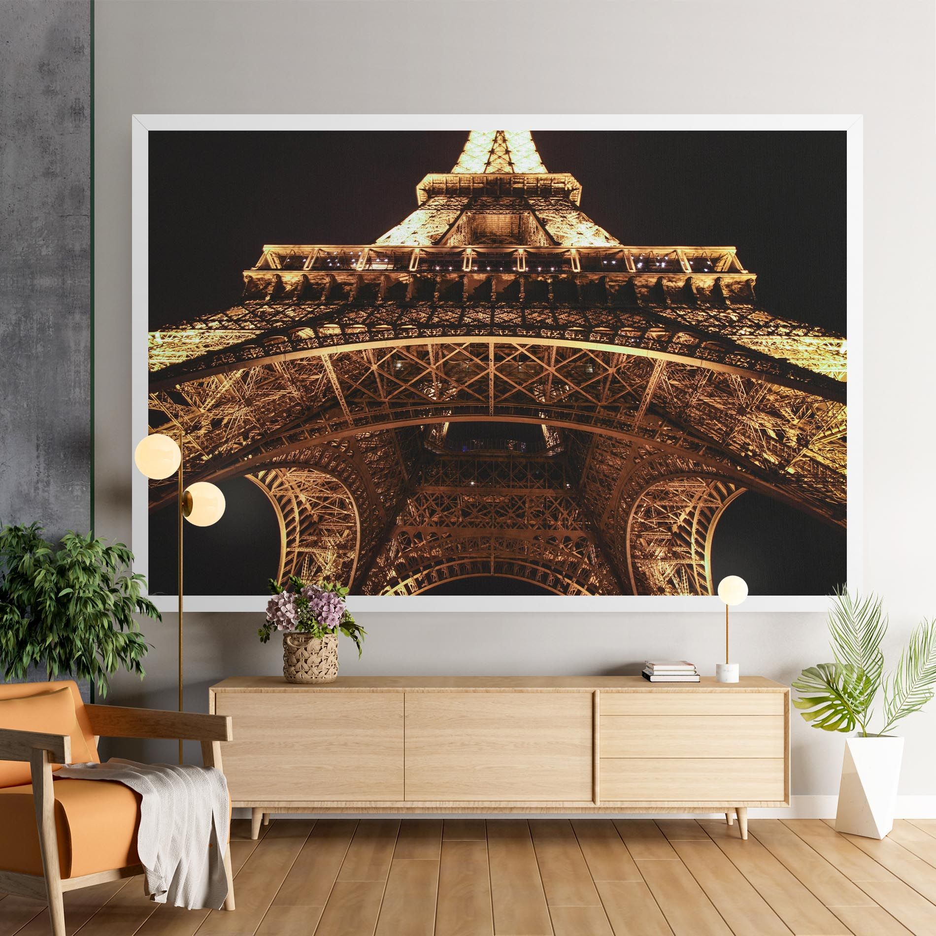 Eiffel Tower At Night mockup 9