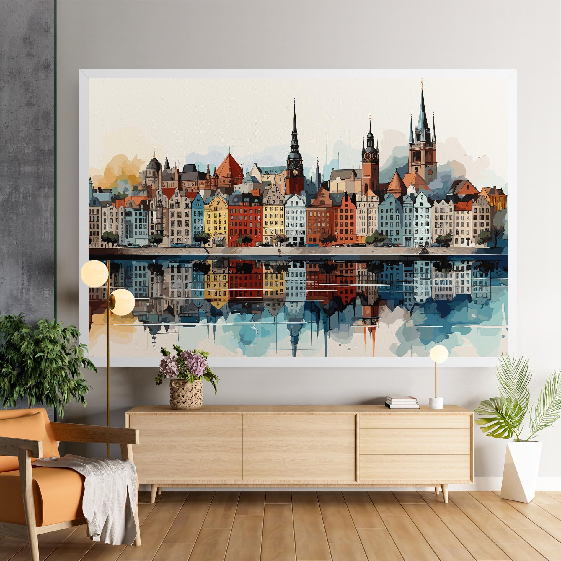 Tablou Canvas German Buildings mockup 9