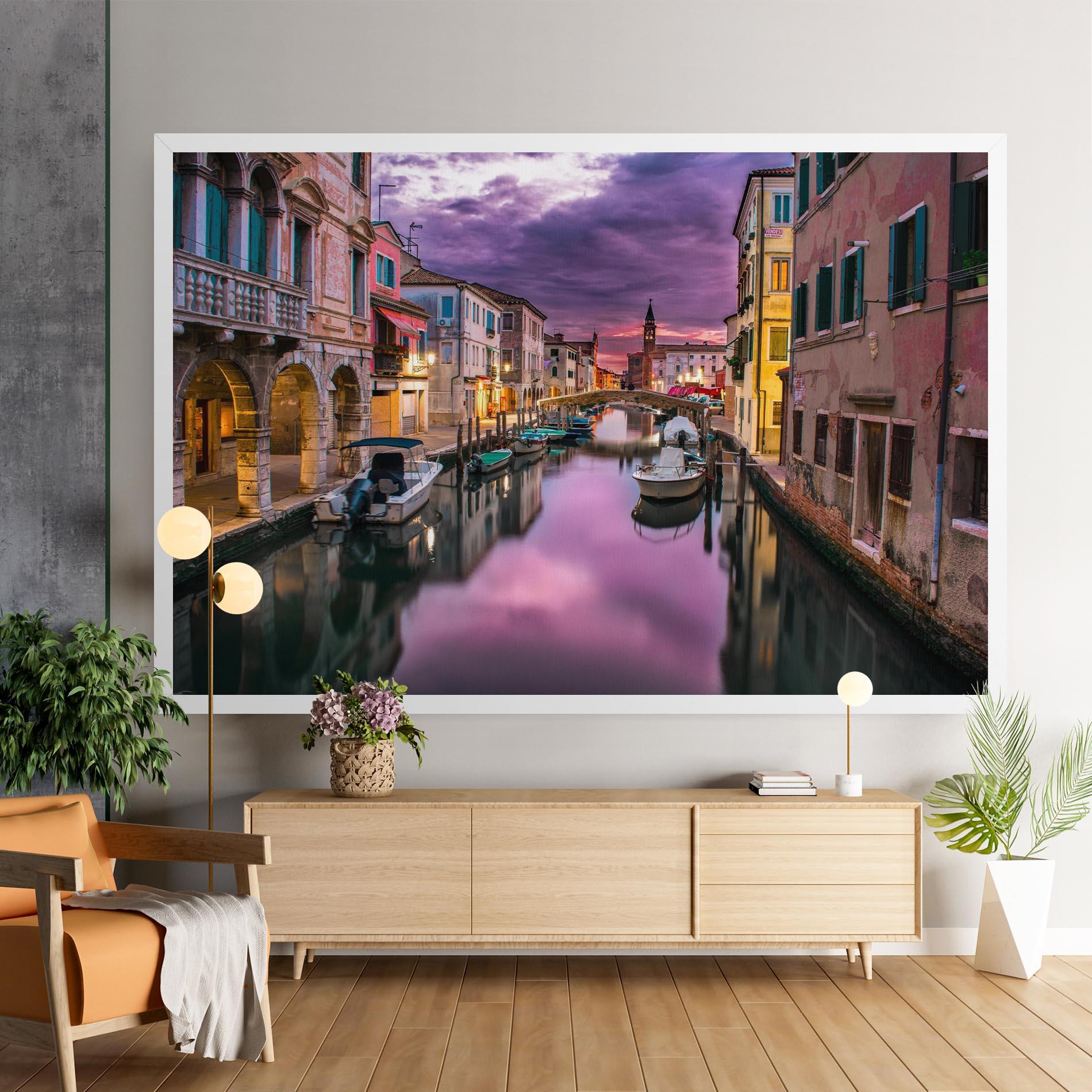 Tablou Canvas Purple Light Venecia mockup 9