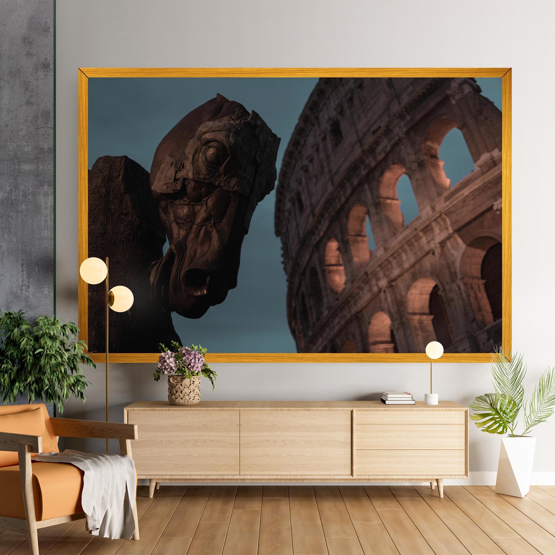 Tablou Canvas Colosseum Horse mockup 9
