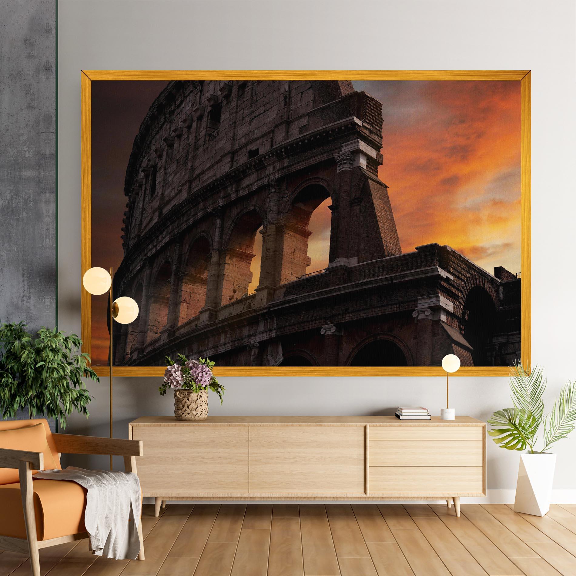 Tablou Canvas Colosseum Sunset mockup 9