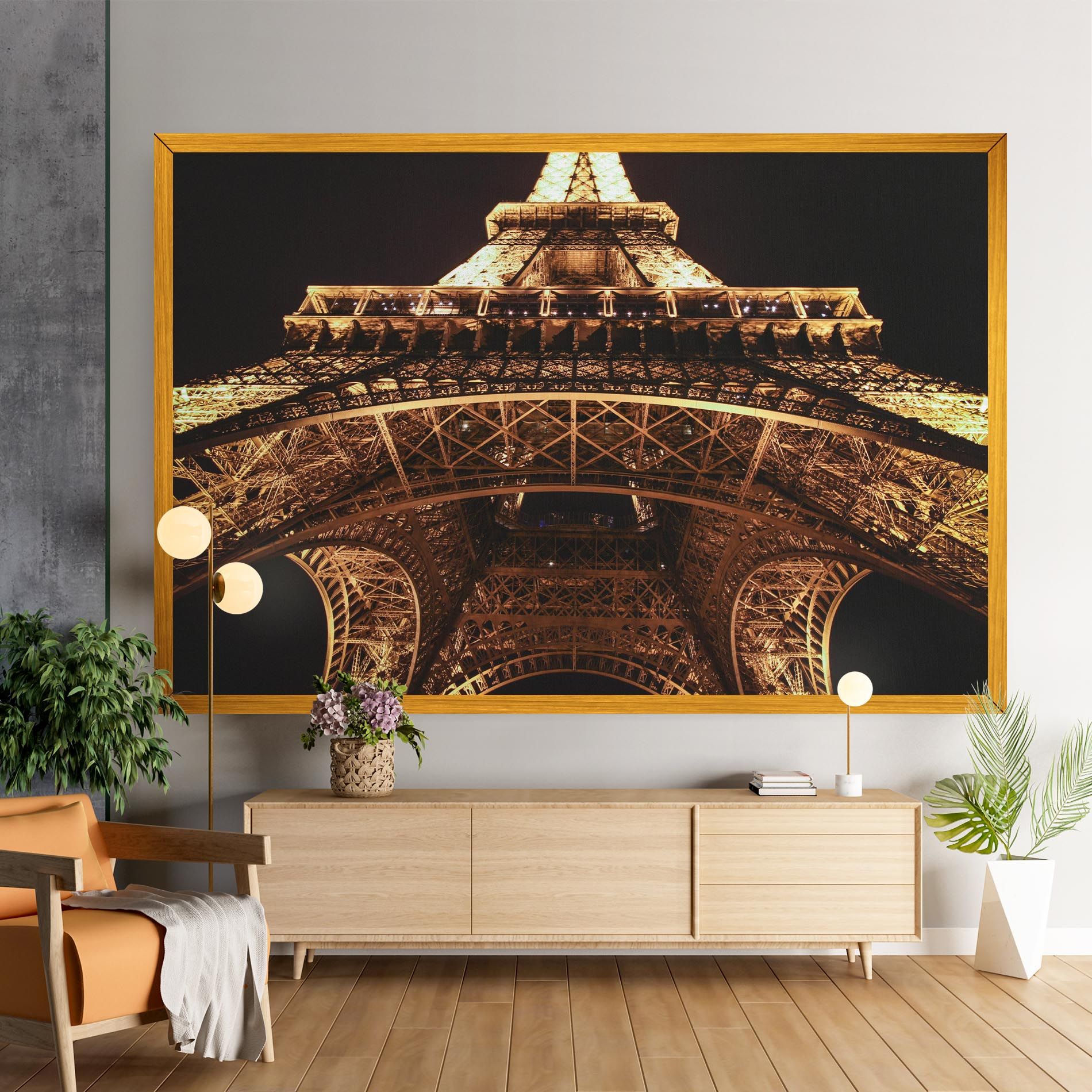 Eiffel Tower At Night mockup 9