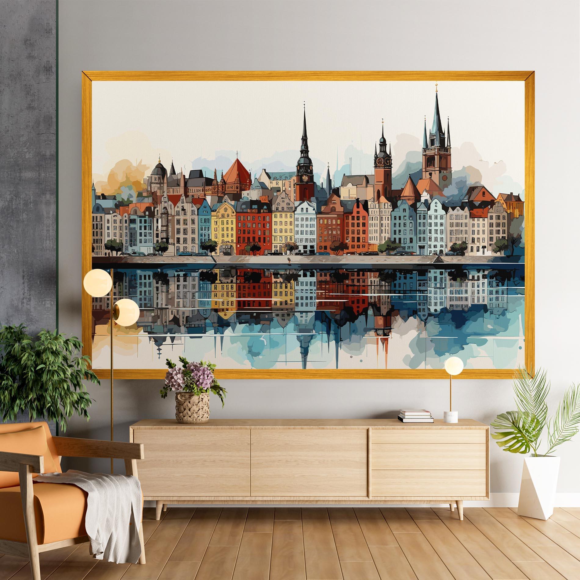 Tablou Canvas German Buildings mockup 9
