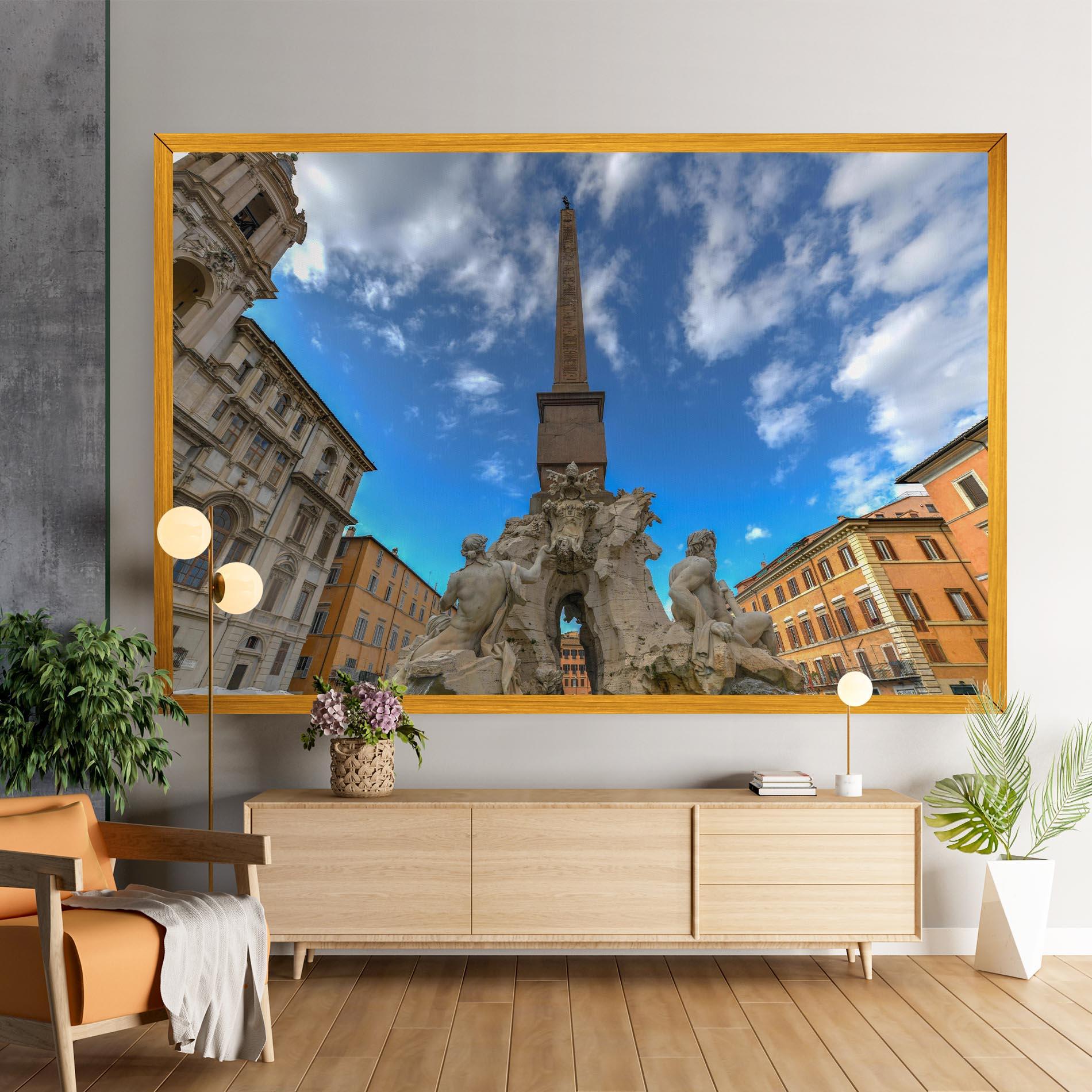 Tablou Canvas Piazza Navona Italy mockup 9