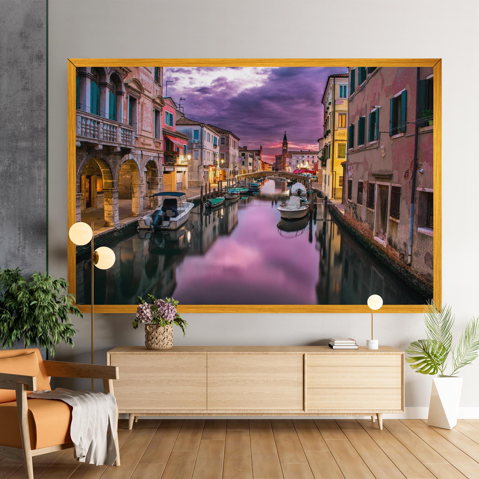 Tablou Canvas Purple Light Venecia mockup 9