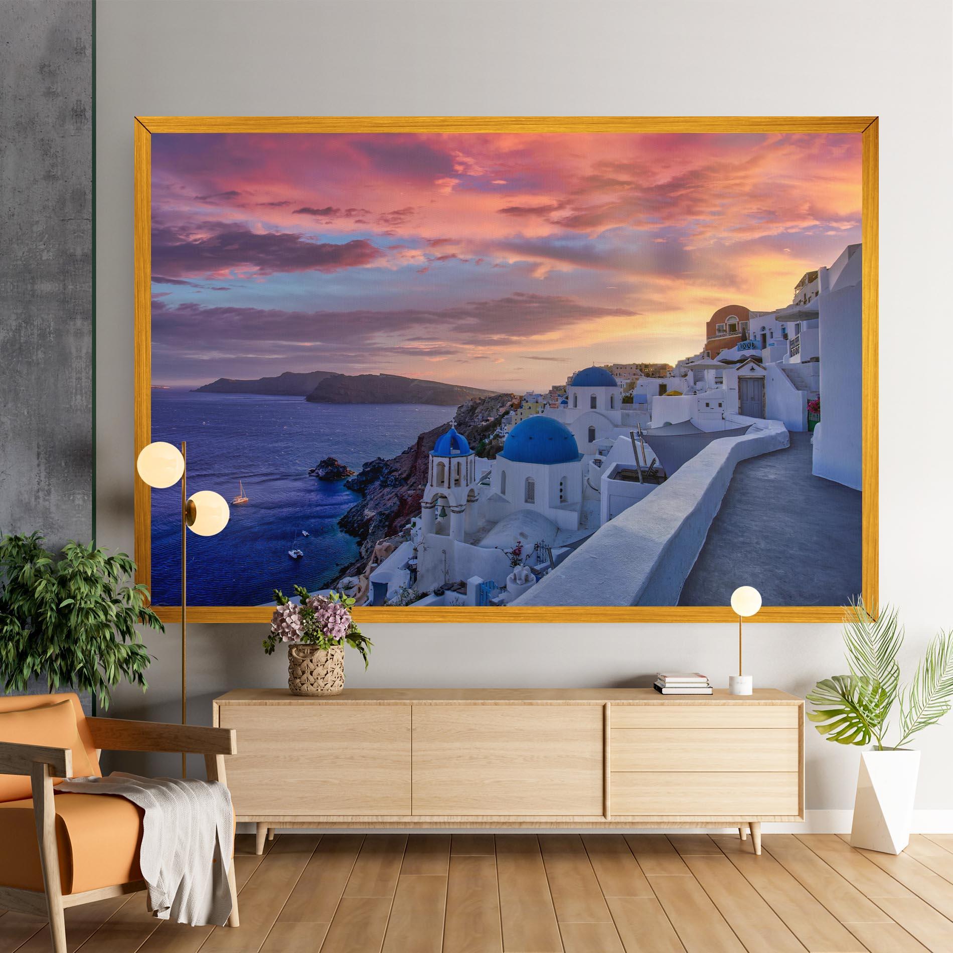 Tablou Canvas Santorini View mockup 9