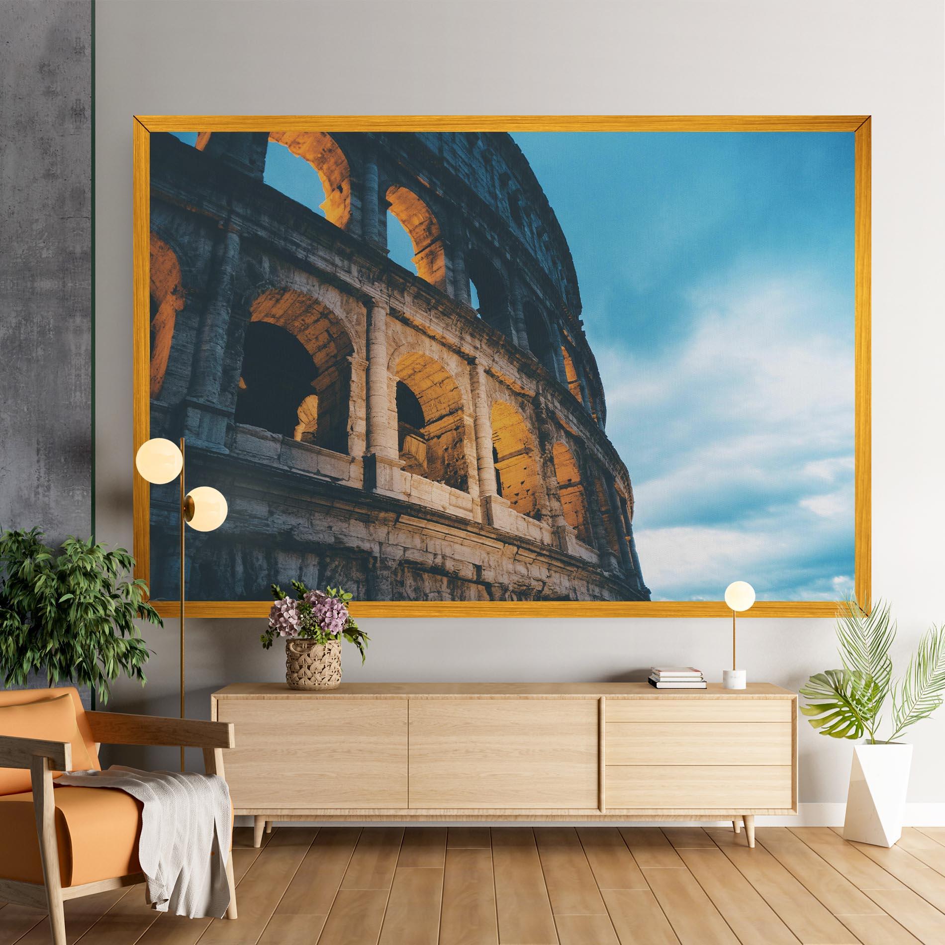 Tablou Canvas Shadow Colosseum mockup 9