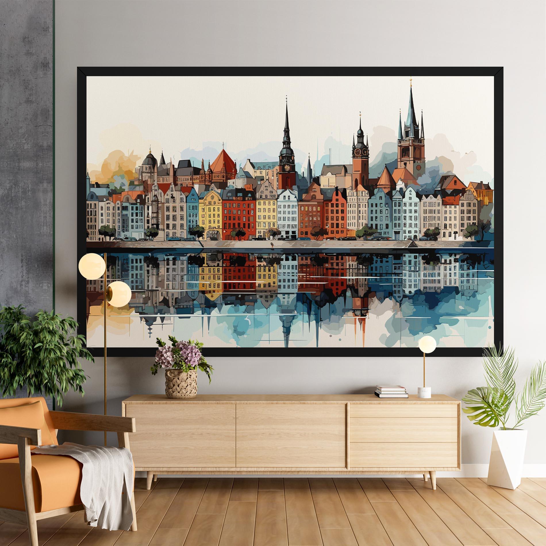 Tablou Canvas German Buildings mockup 9