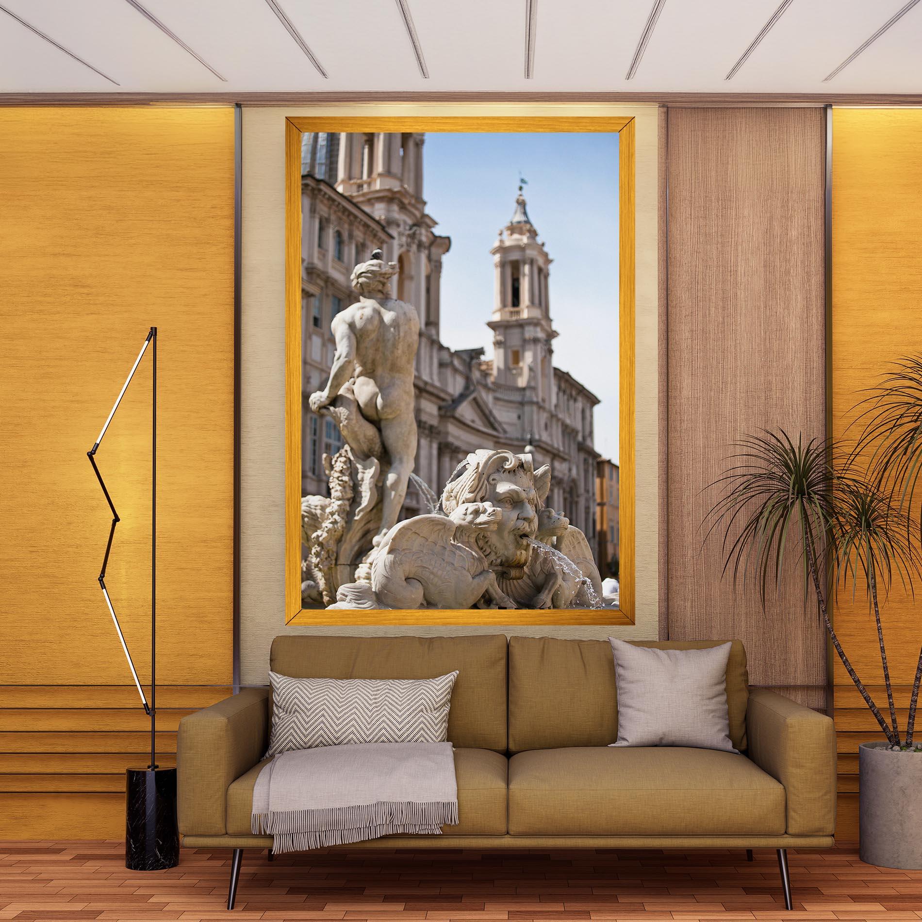Tablou Canvas Baroque Statue Italy mockup 9