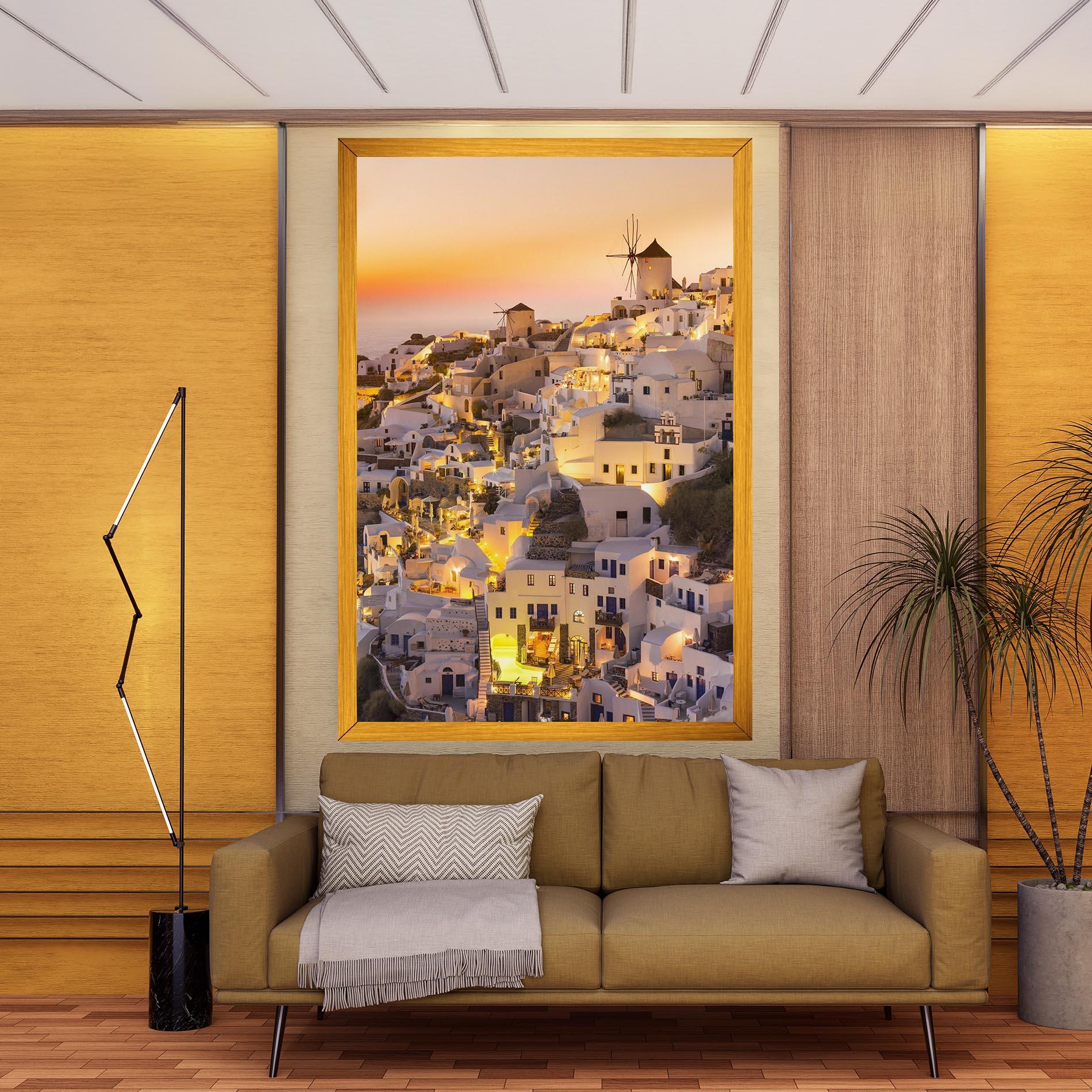Tablou Canvas Santorini Greece mockup 9