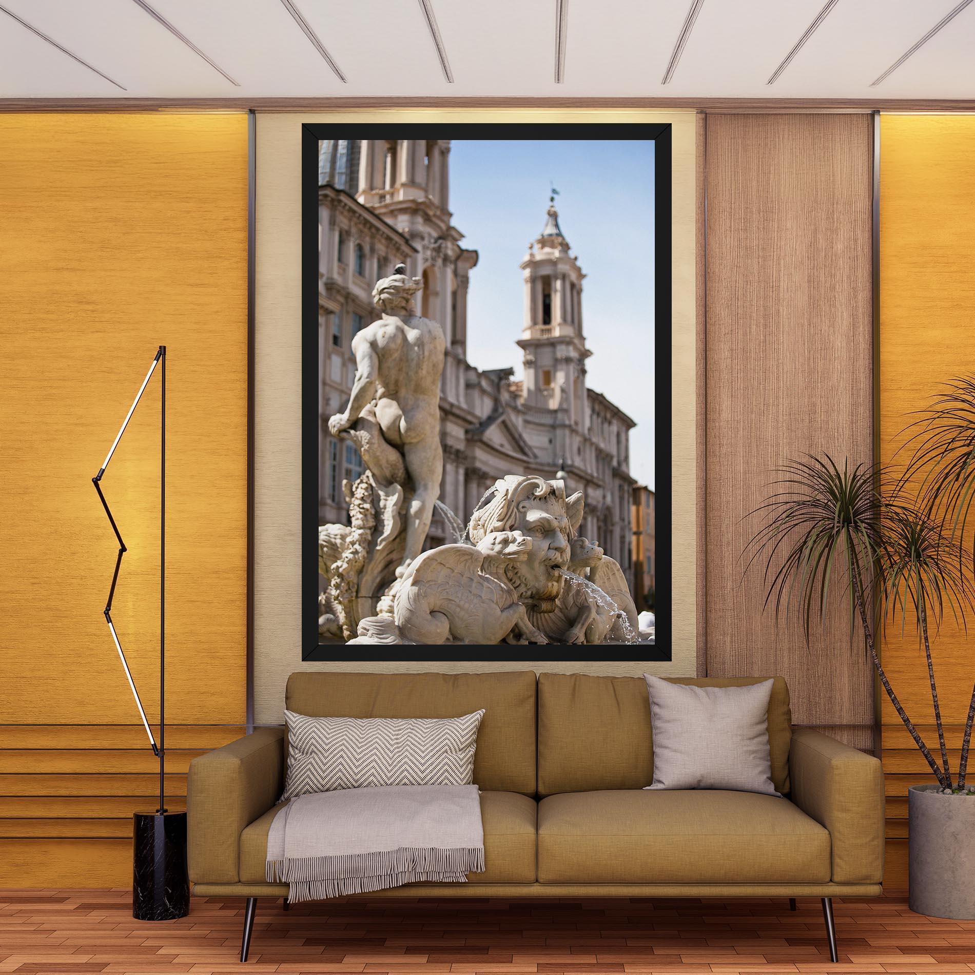 Tablou Canvas Baroque Statue Italy mockup 9
