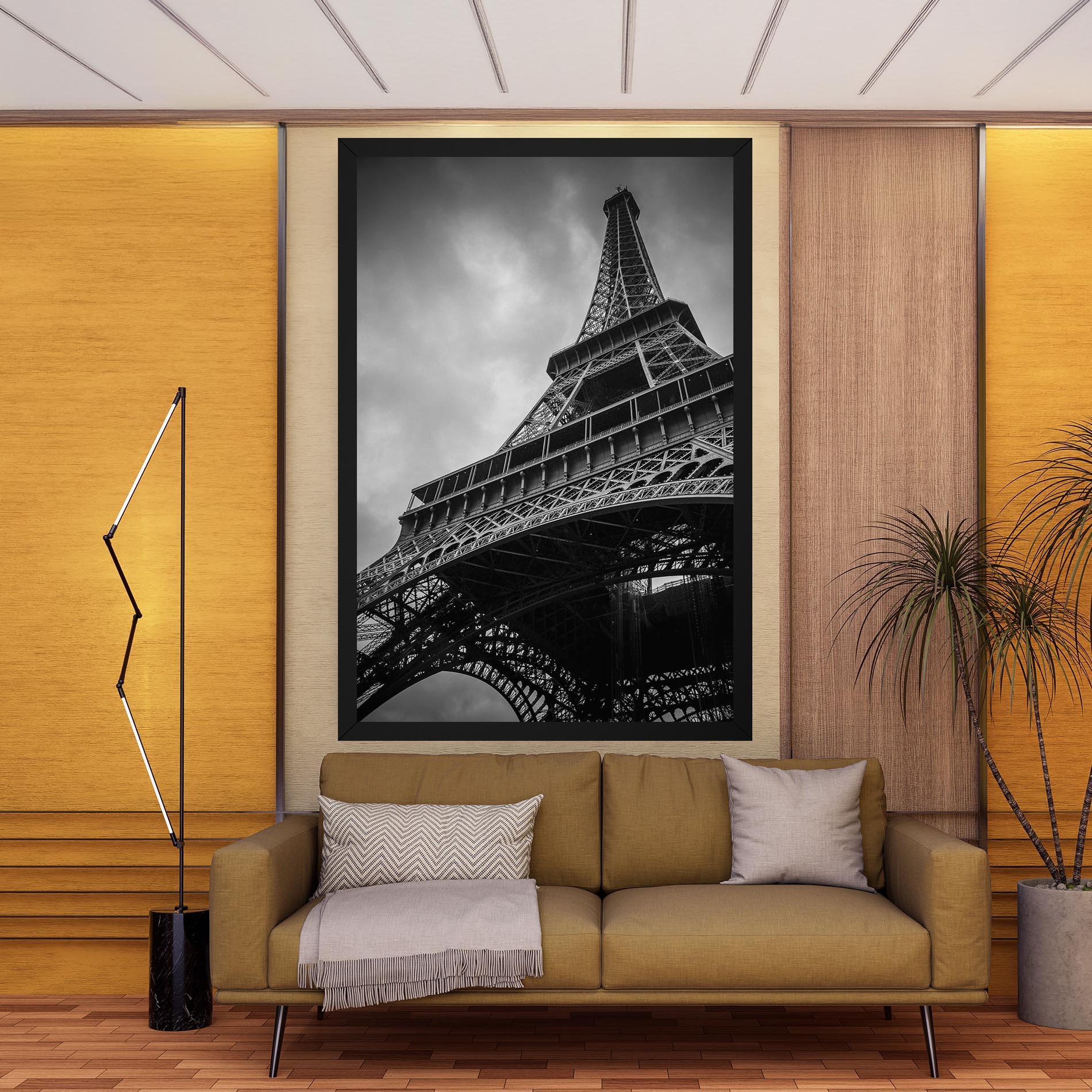 Tablou Canvas Eiffel Grey Tower mockup 9