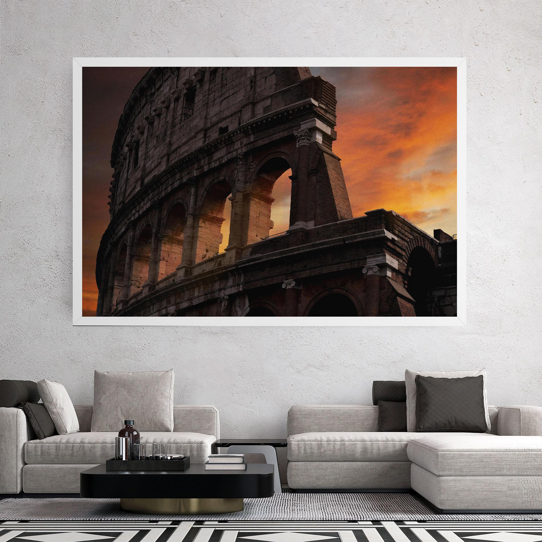 Tablou Canvas Colosseum Sunset mockup 2