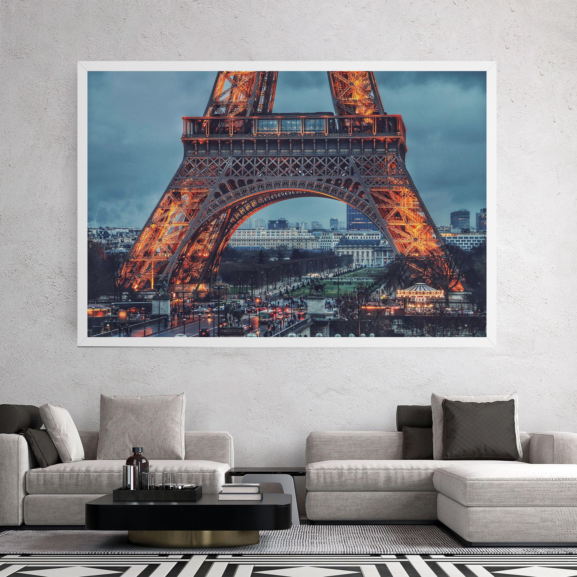 Tablou Canvas Eiffel Tower Lights mockup 2