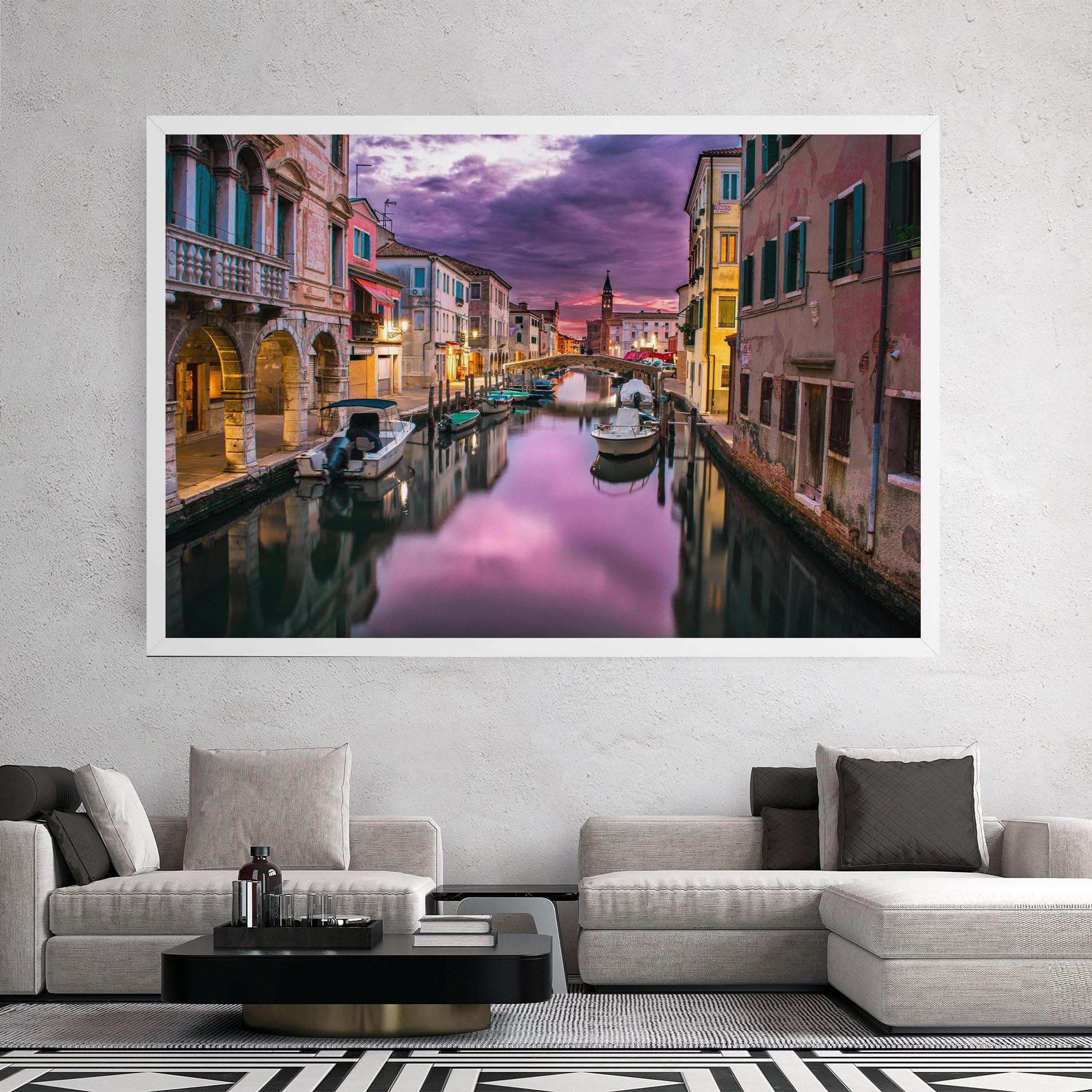 Tablou Canvas Purple Light Venecia mockup 2