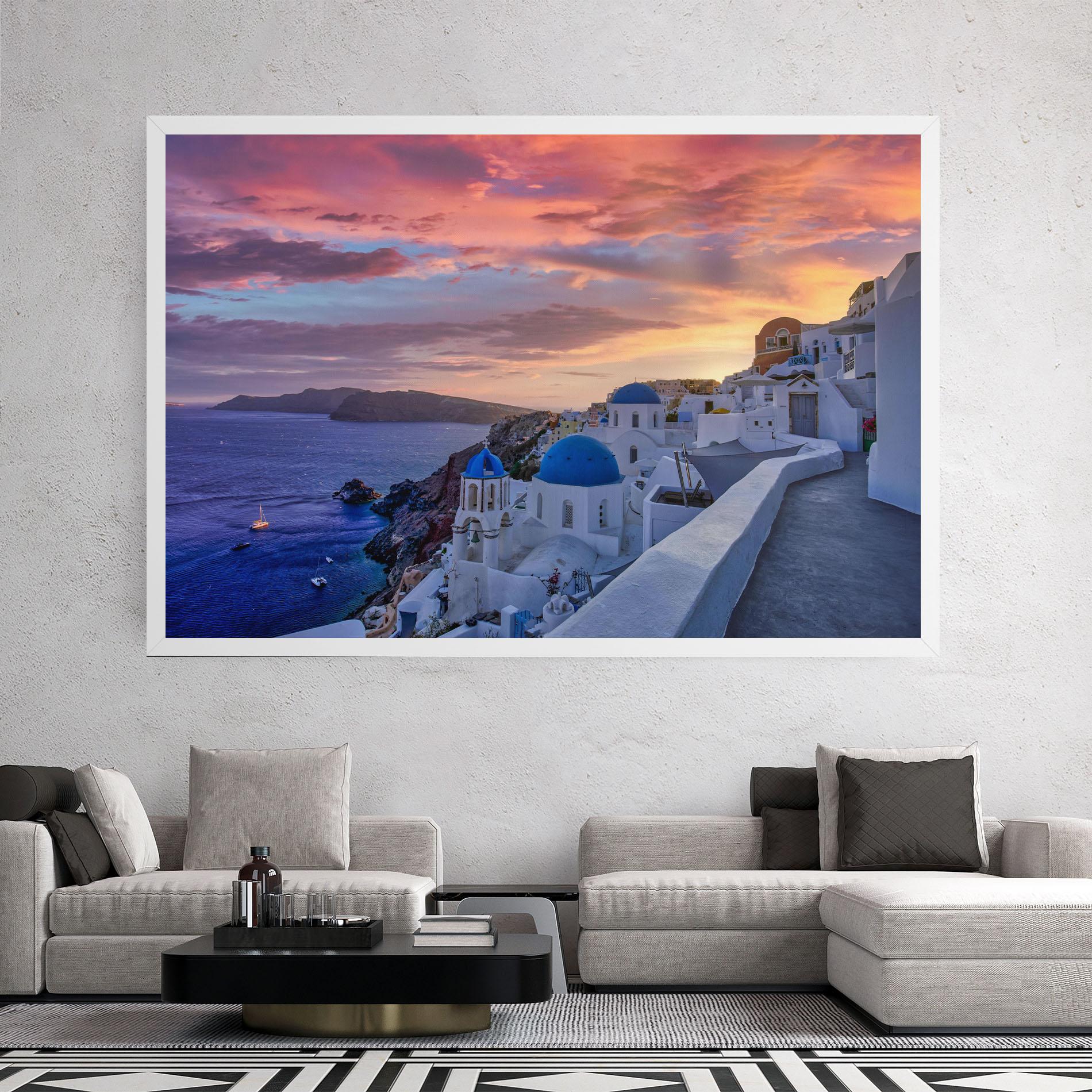 Tablou Canvas Santorini View mockup 2