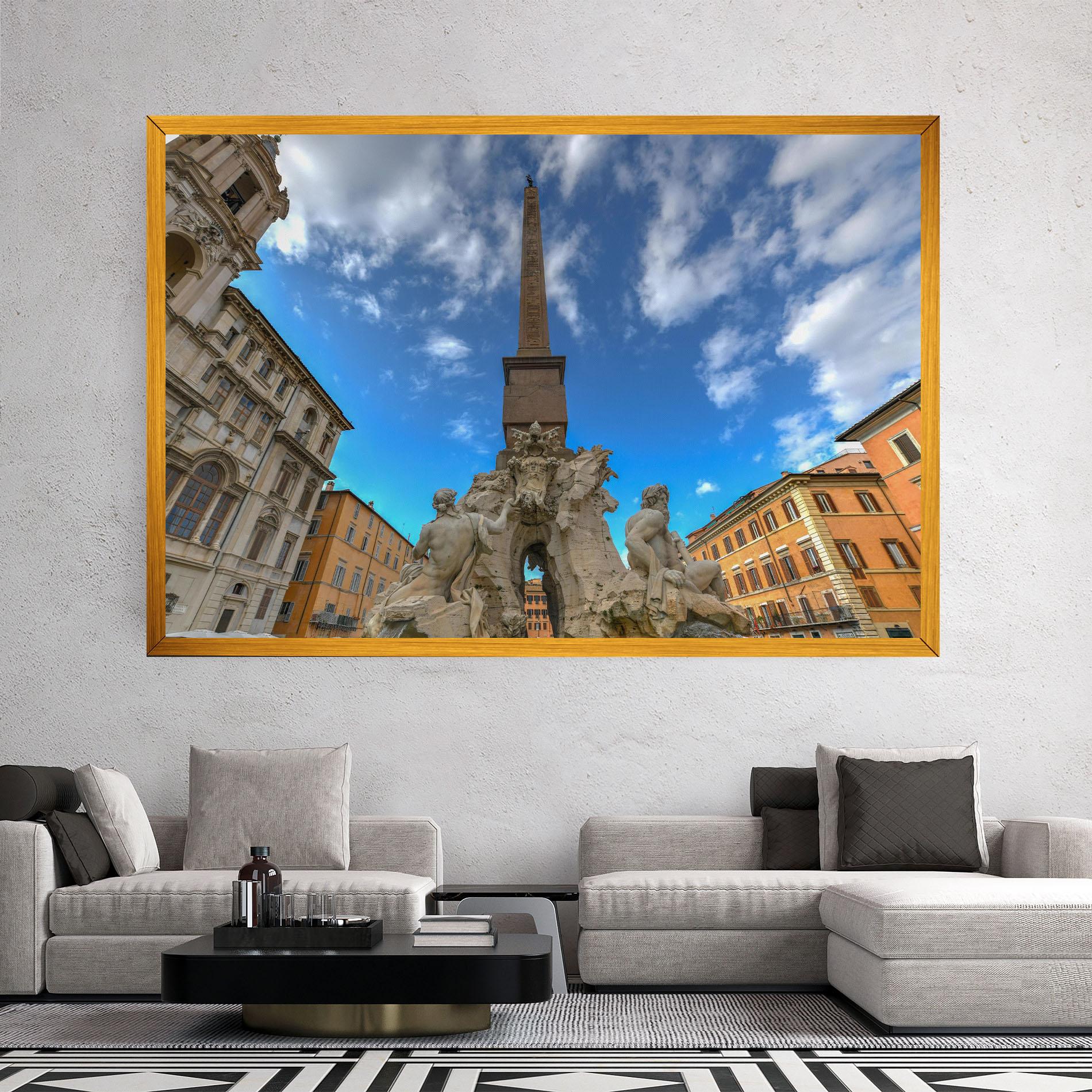 Tablou Canvas Piazza Navona Italy mockup 2