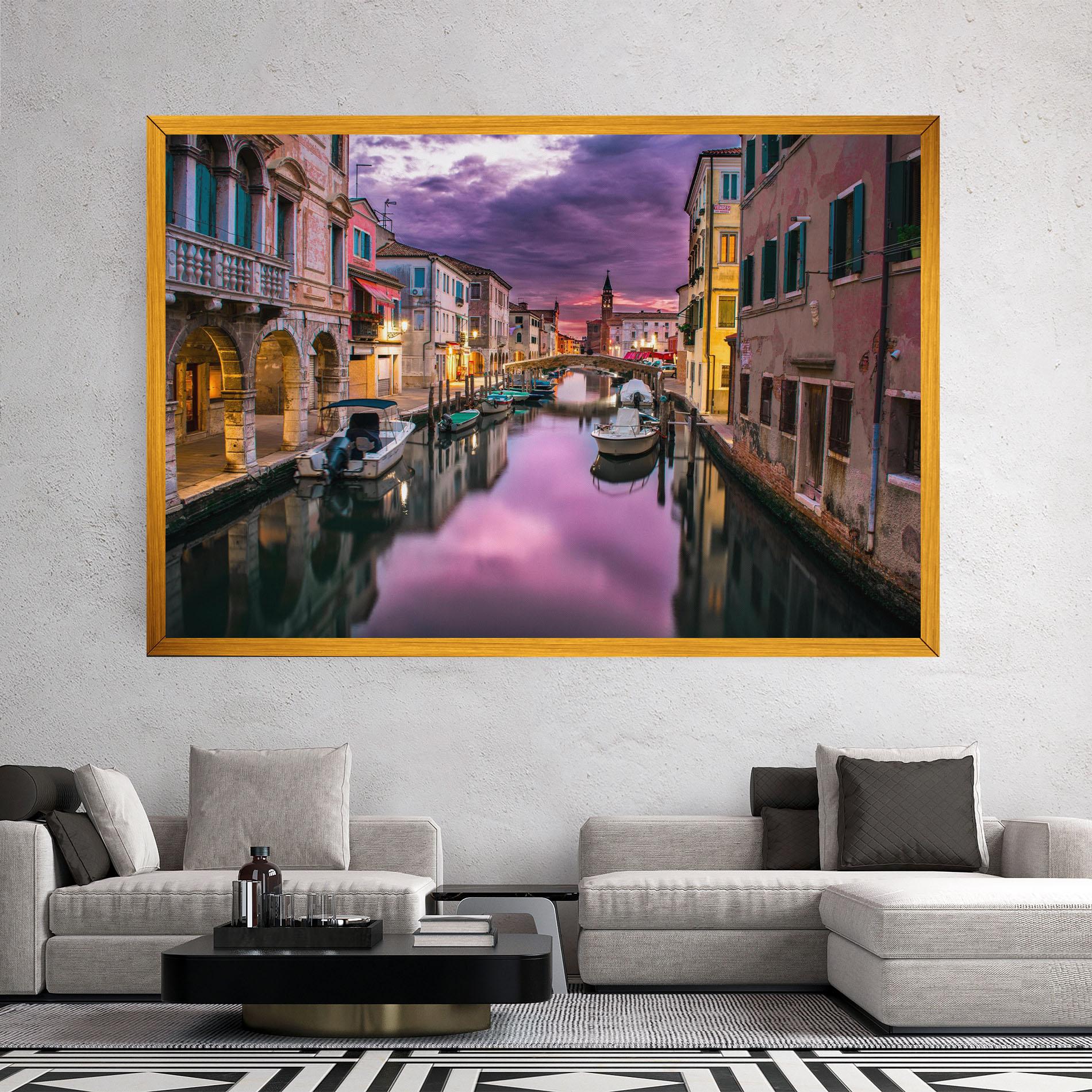 Tablou Canvas Purple Light Venecia mockup 2