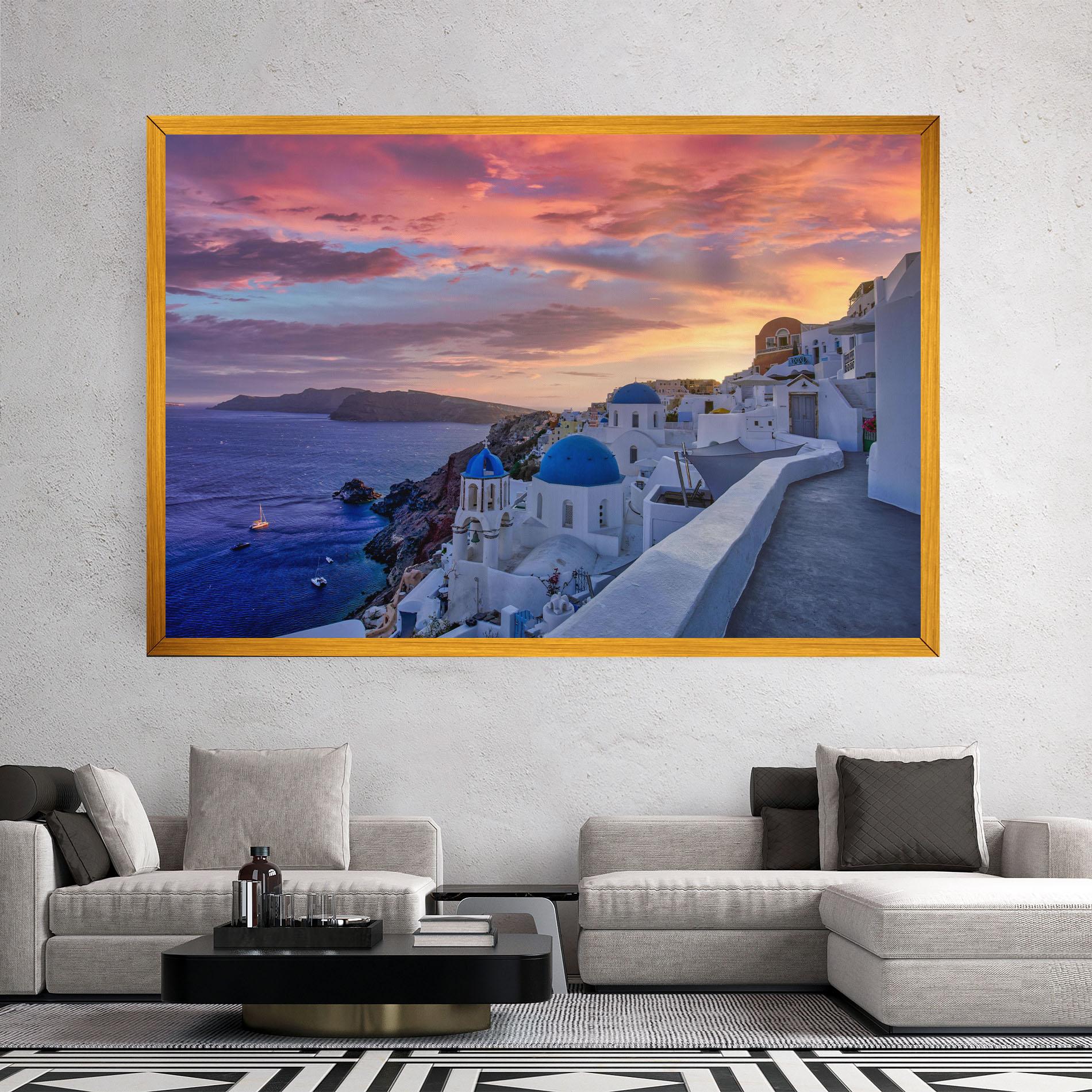 Tablou Canvas Santorini View mockup 2